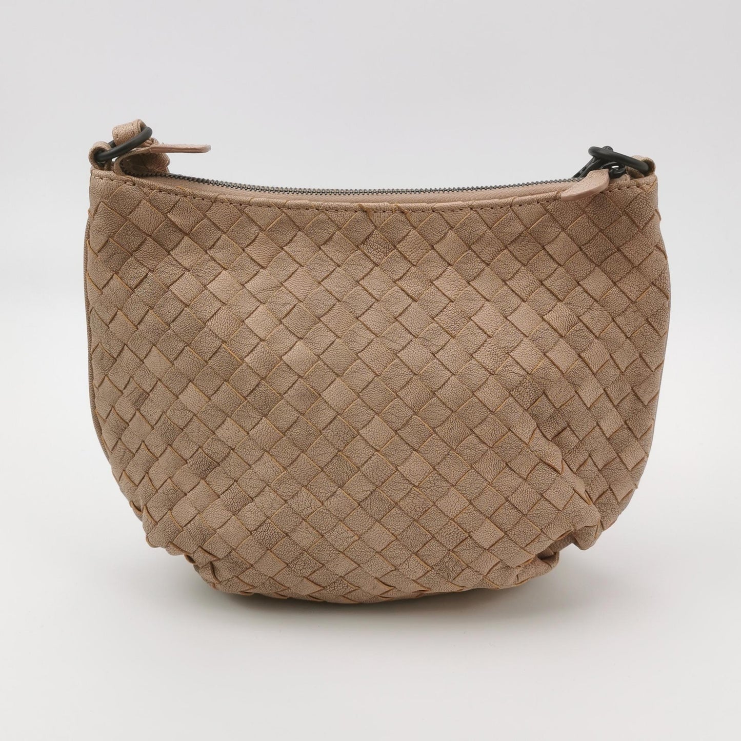 Bottega Veneta - Cobble - Distressed Intrecciato leather - Beige - (Small)