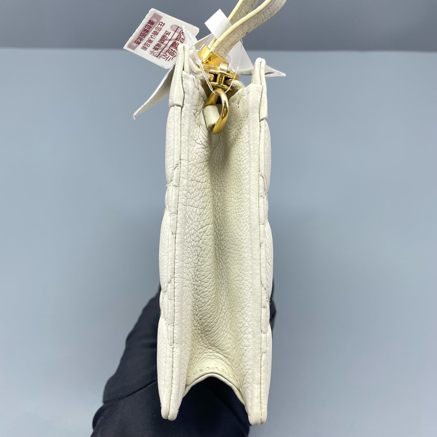 Dior - Caro Wallet On Chain (WOC) - Grained calfskin leather - White - (mini)