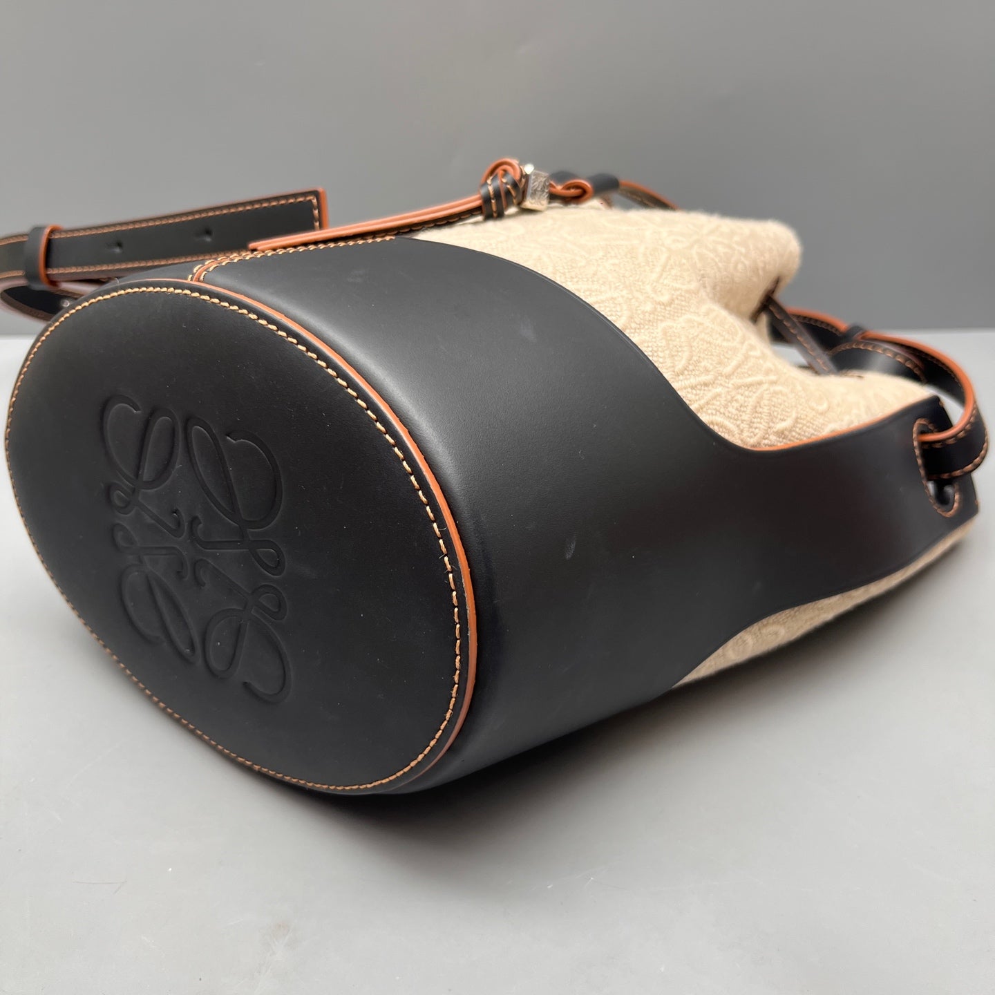 Loewe - Balloon Bucket Bag - Leather, Canvas - Multicolour - (mini)