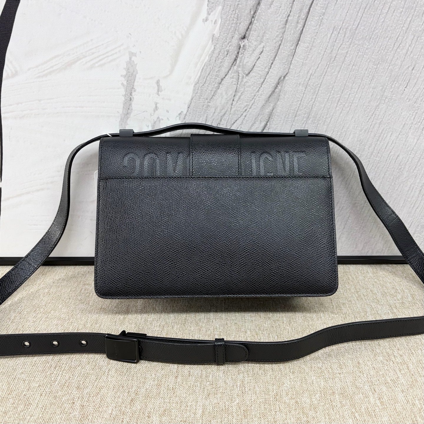 Dior - 30 Montaigne Soblack - Grained calfskin leather - Black - (medium)