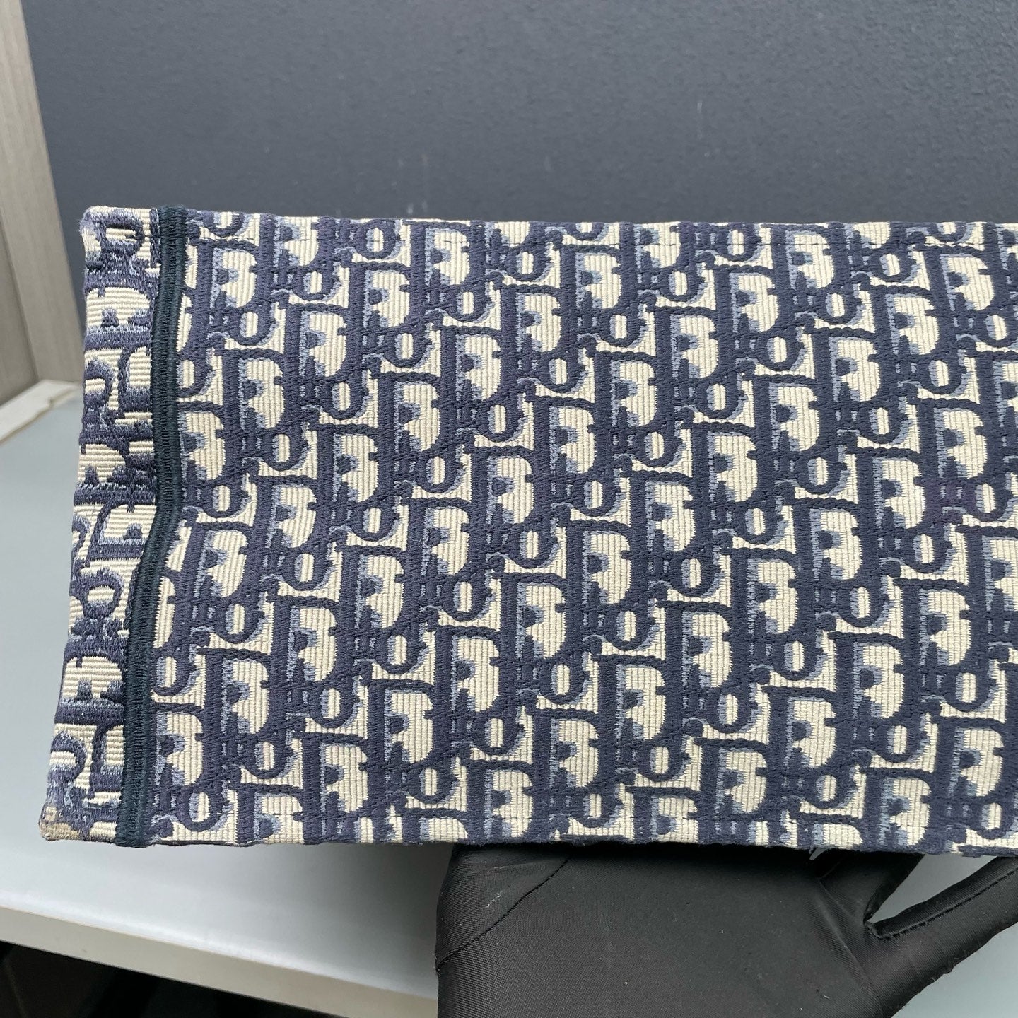 Dior - Book Tote Large - Embroidered Dior Oblique jacquard canvas - Blue - (large)