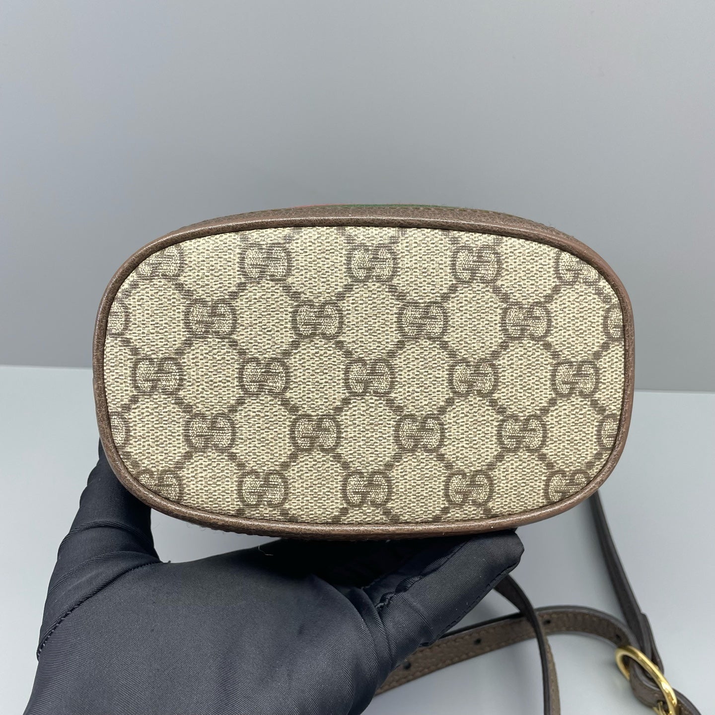 Gucci - Ophidia GG Supreme Mini Bucket Bag - GG Supreme canvas with leather trim - Brown - (mini)