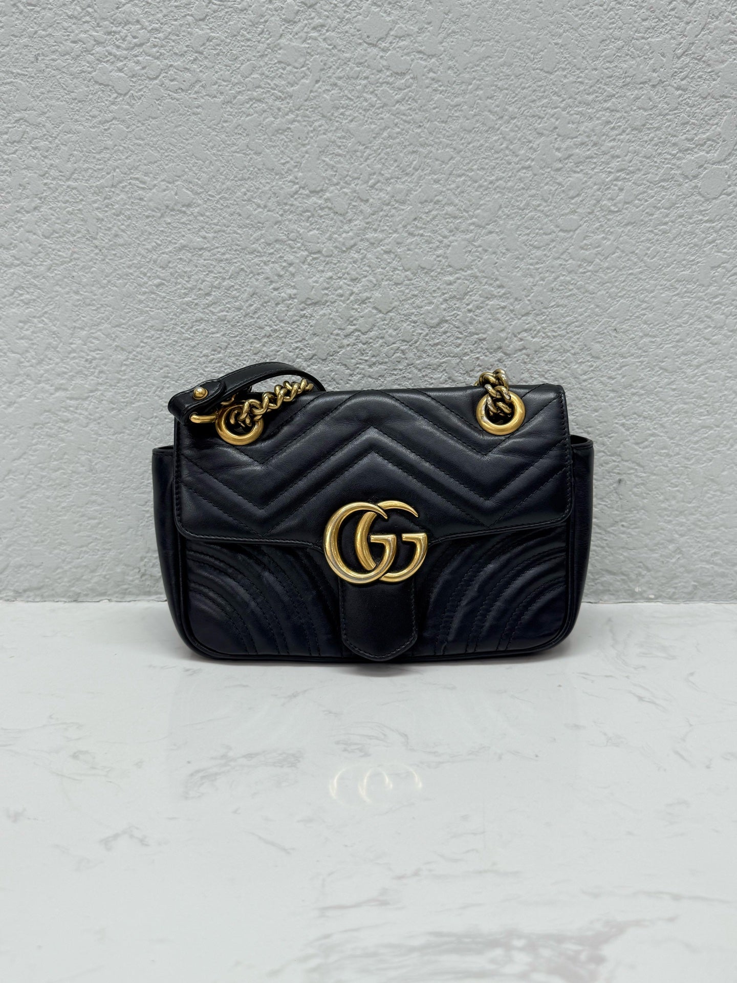Gucci - Marmont 22 - Leather - Black - (mini)