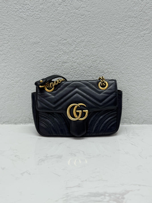 Gucci - Marmont 22 - Leather - Black - (mini)