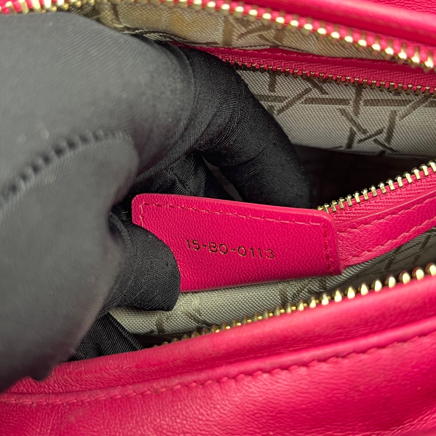 Dior - Lady Dior - Lambskin leather - Pink - (medium)