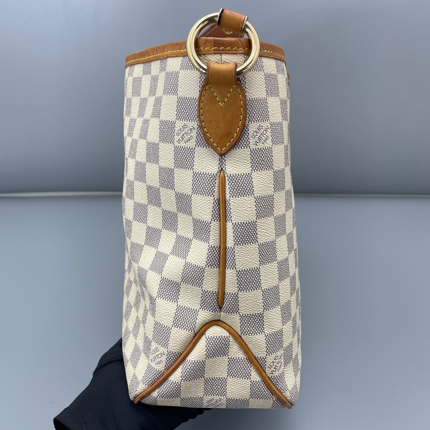 Louis Vuitton - Delightful MM - Damier Azur coated canvas with natural cowhide leather trim - White - (medium)