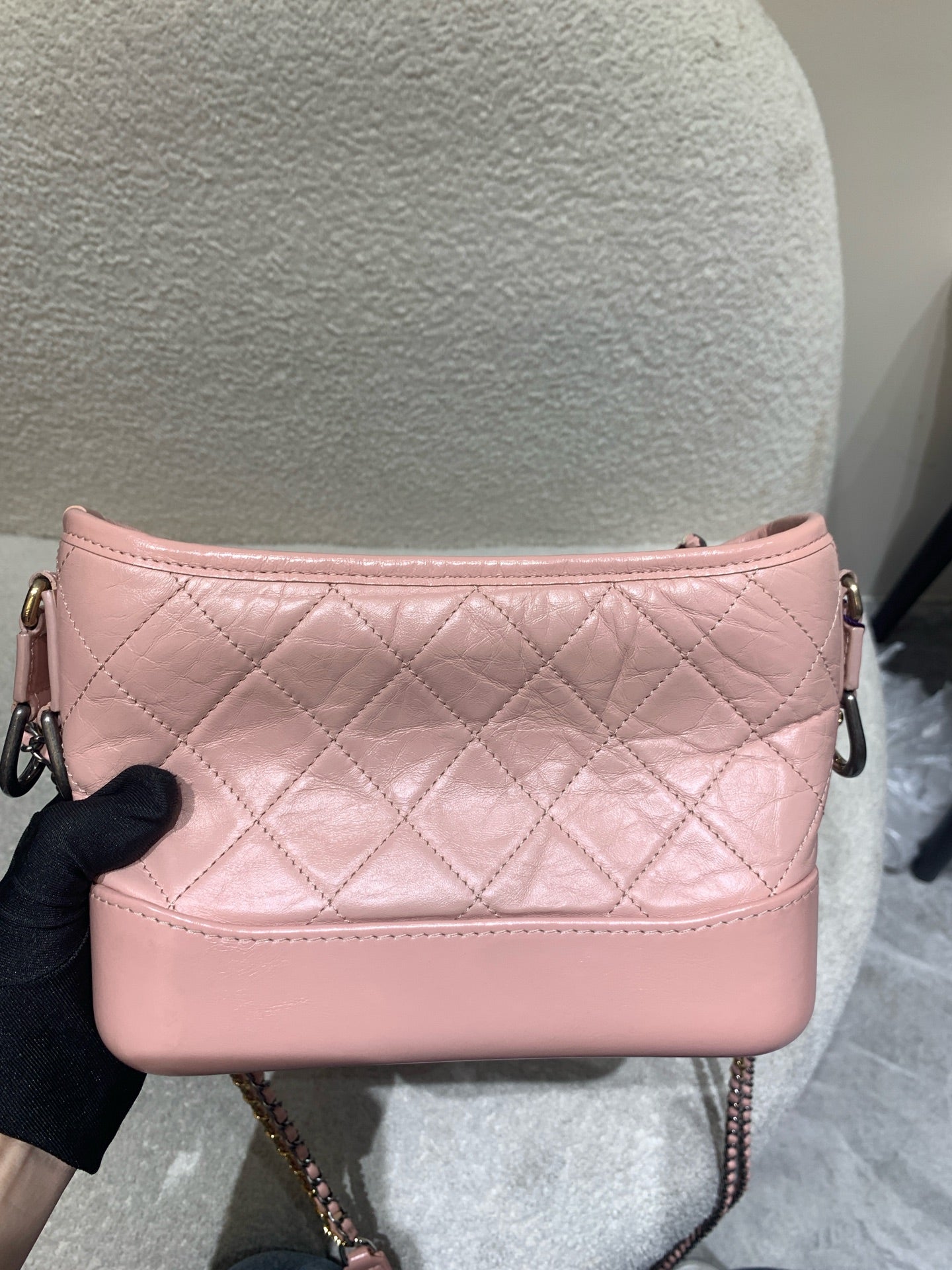 Chanel - Gabrielle Hobo Bag - Calfskin leather - Pink - (Small)
