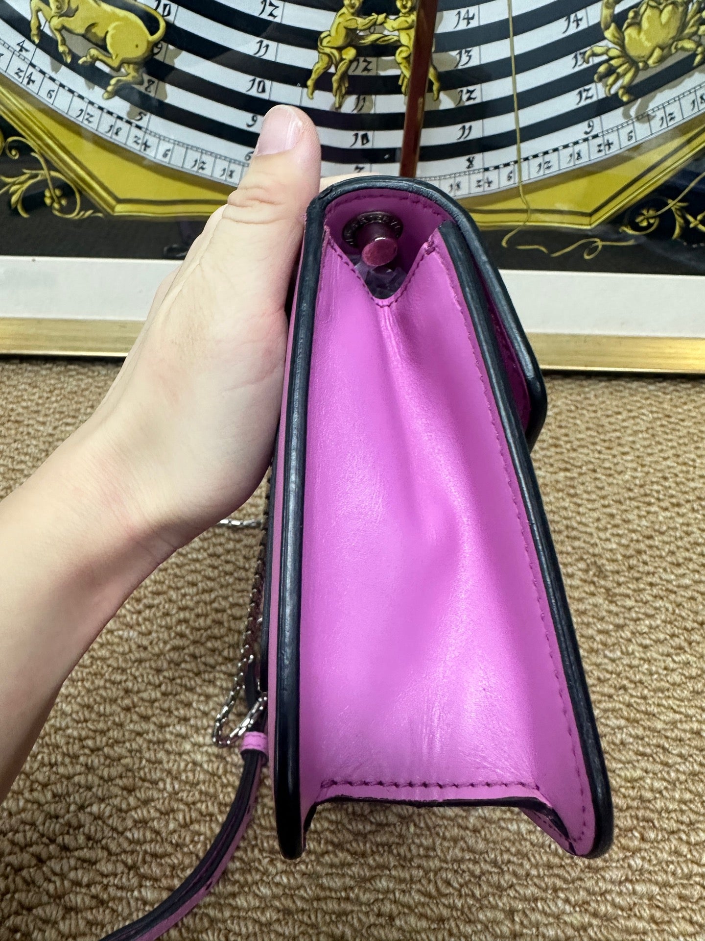 Bvlgari - Serpenti Forever Wallet on Chain - Smooth calfskin leather - Pink - (mini)