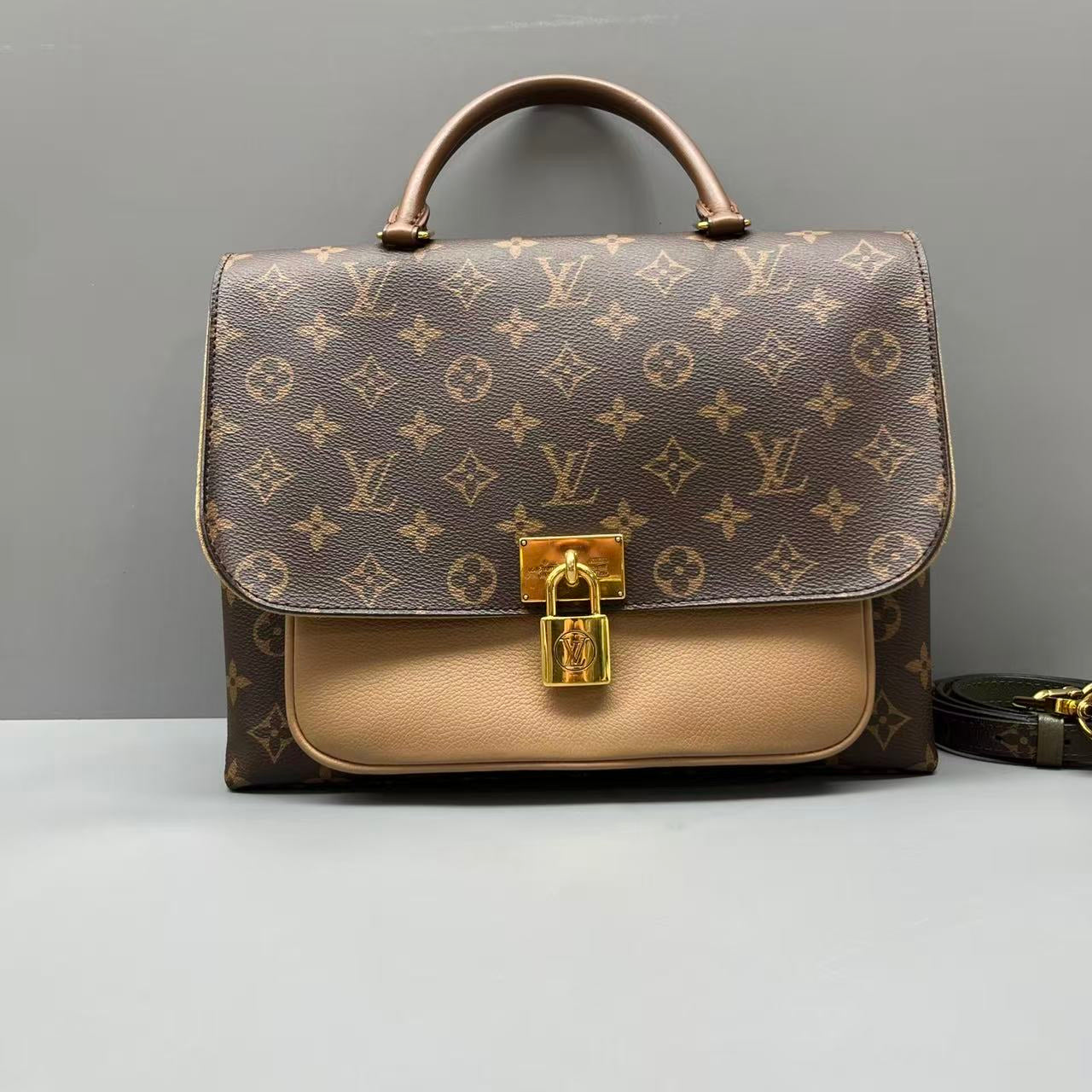 Louis Vuitton - Marignan - Monogram coated canvas and cowhide leather - Brown and Tan - (medium)