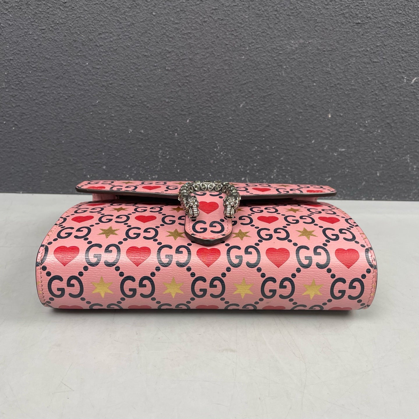 Gucci - Dionysus Valentine's Day Limited Heart WOC - Coated canvas with leather trim - Pink - (mini)