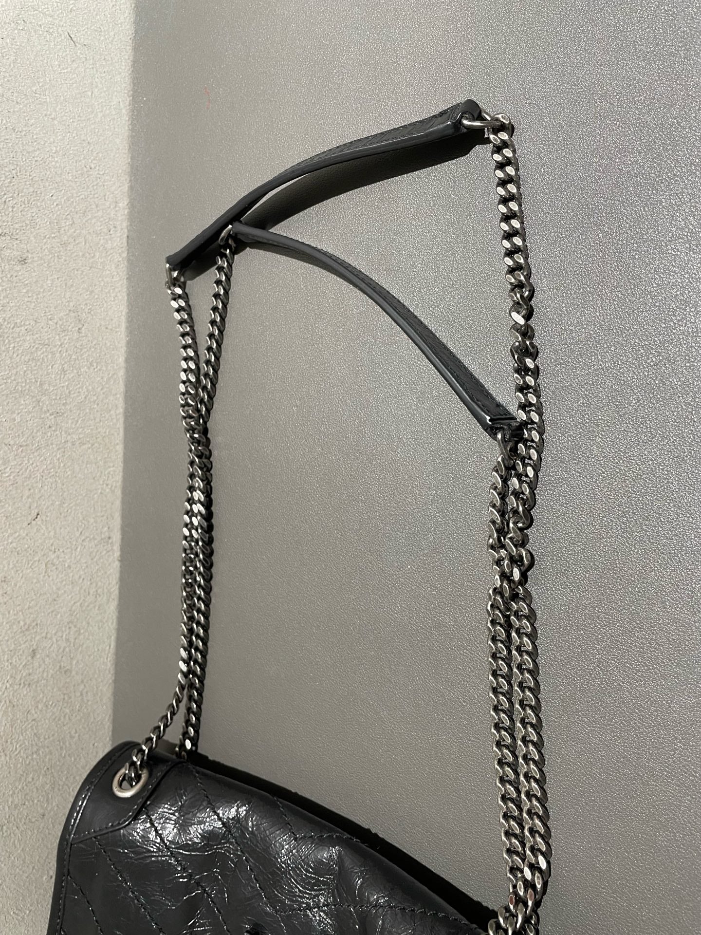 Saint Laurent - Niki Baby Chain Bag - Leather - Black - (small)