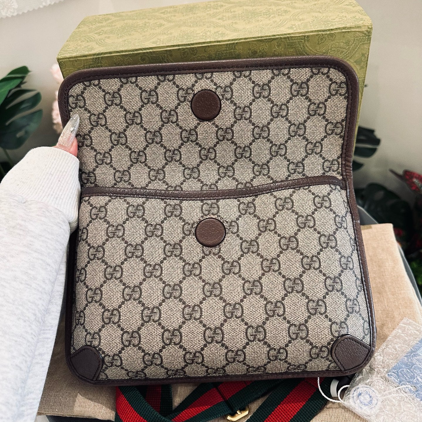Gucci - Neo Vintage GG Supreme Belt Bag with Tiger Head - Coated canvas with leather trim - Beige - (medium)