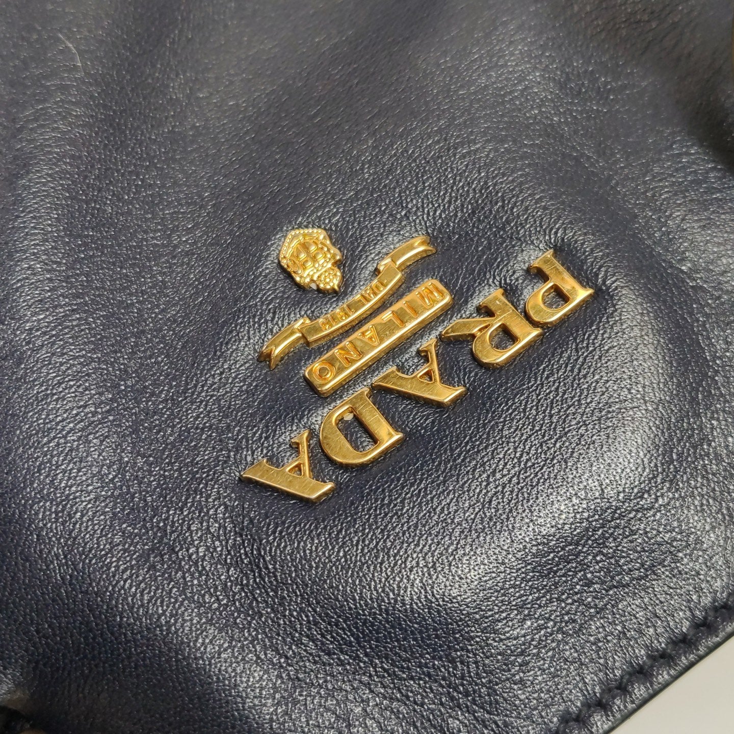 Prada - BN1713 - Cowhide leather - Navy - (large)