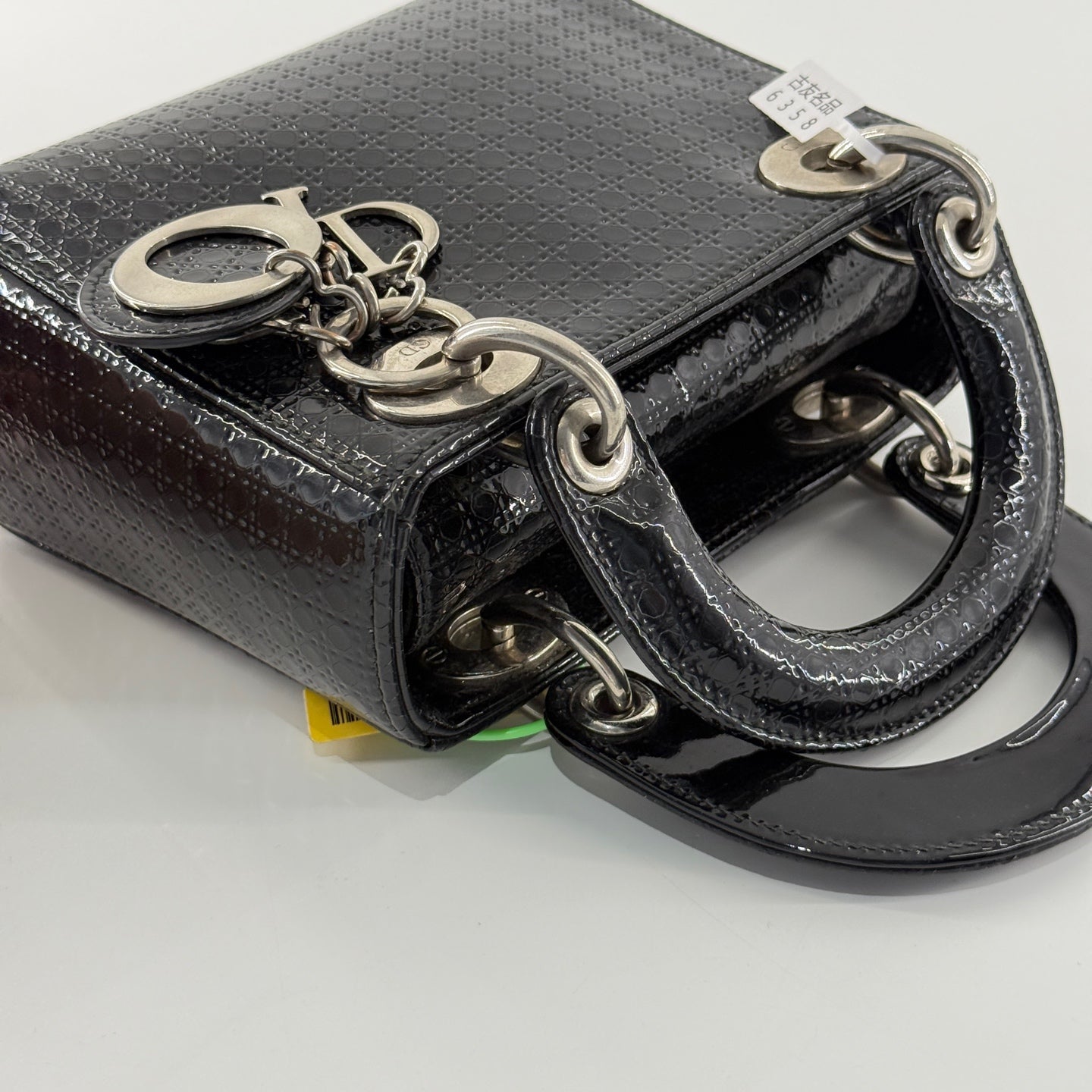 Dior - Lady Dior Mini - Patent leather - Black - (mini)