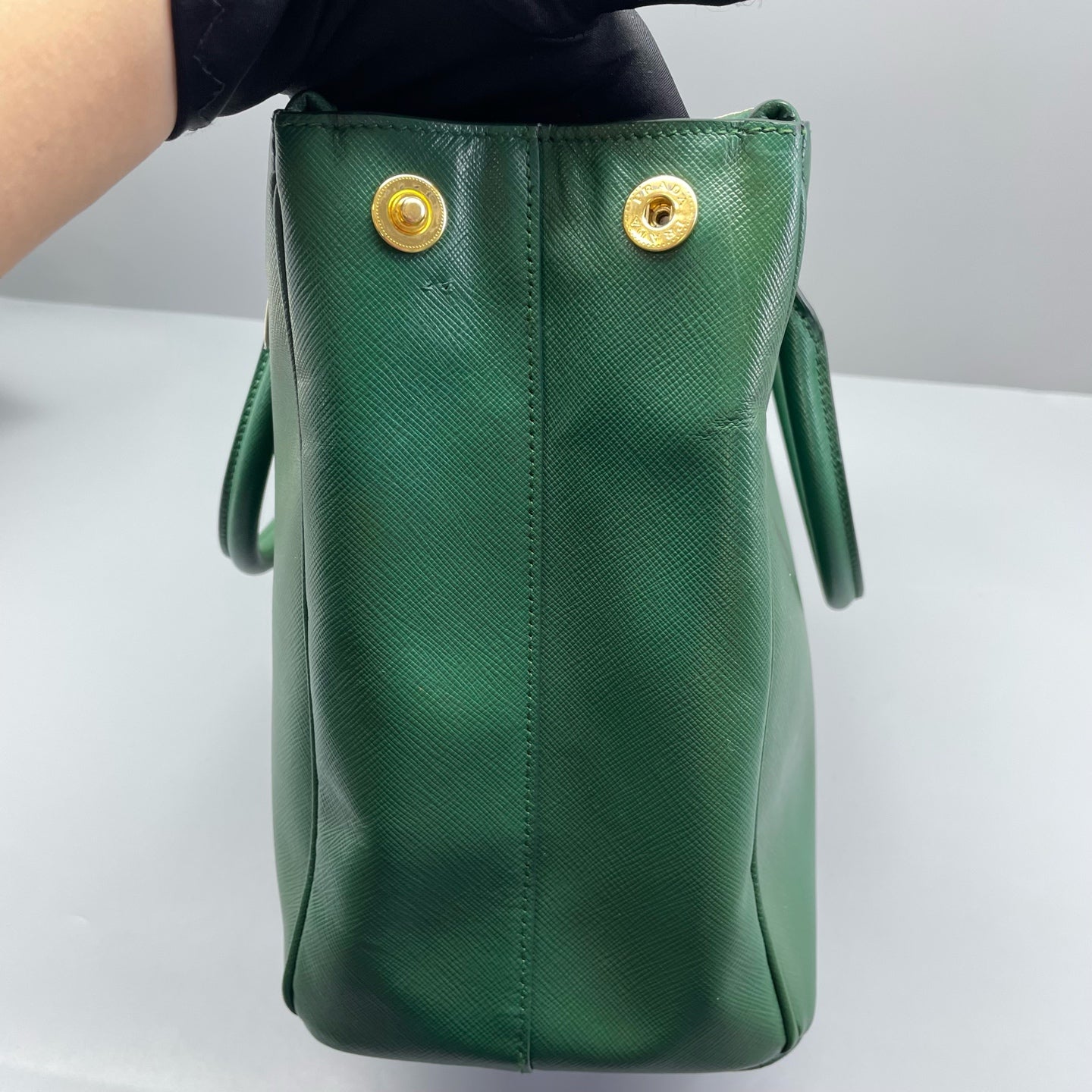 Prada - Saffiano Lux Tote - Leather - Green - (Medium)