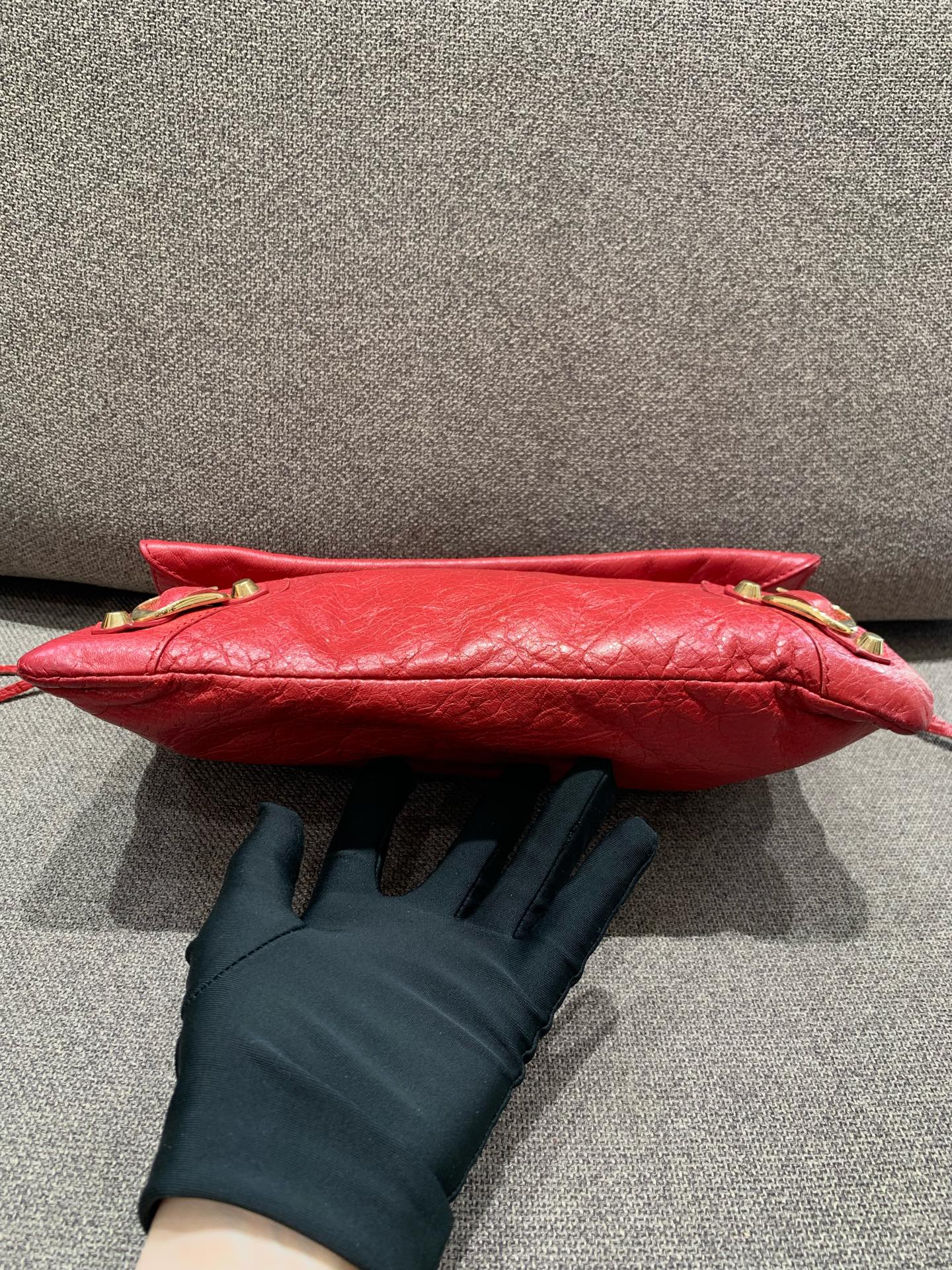 Balenciaga - Motorcycle Envelope Bag - Leather - Red - (small)