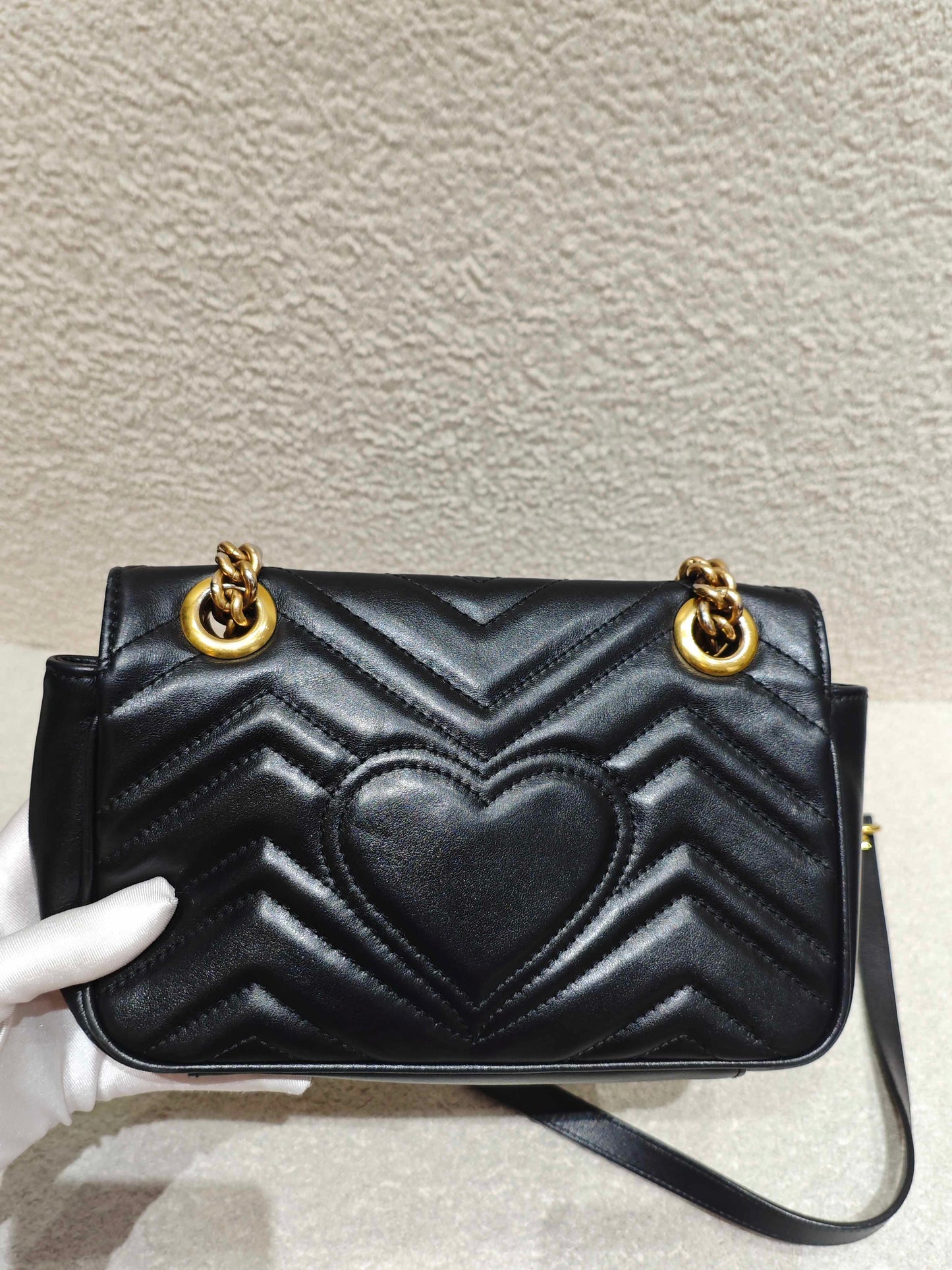 Gucci - Marmont 22 - Leather - Black - (small)