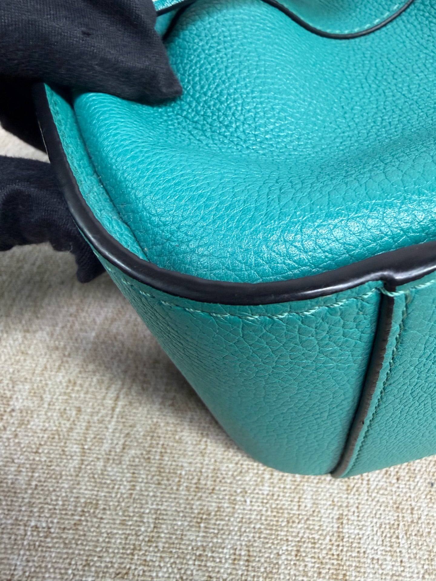 Loewe - Mini Hammock Bag - Grained calfskin leather - Green - (mini)