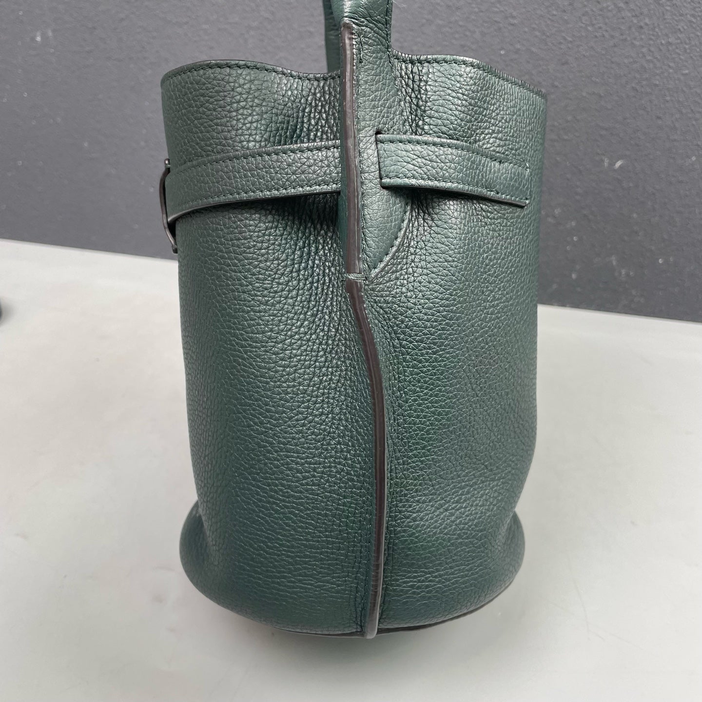 Celine - Big Bag Bucket Nano - Leather - Dark Green - (mini)