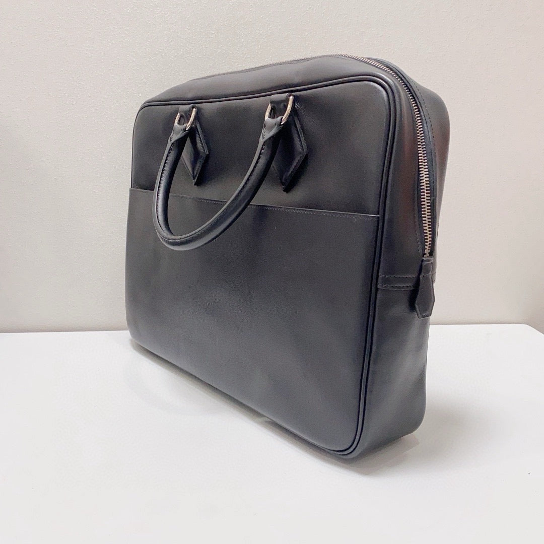 Hermès - Plume Document Bag - Calfskin leather - Black - (Large)