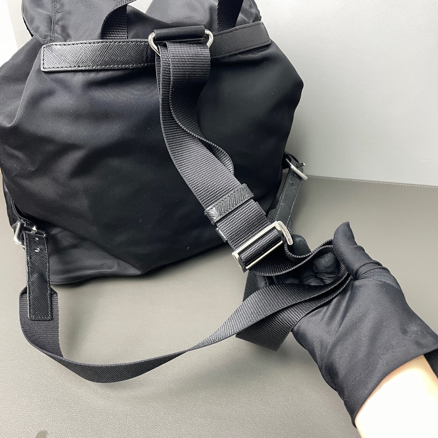 Prada - Tessuto Nylon Backpack - Polyamide - Black - (medium)