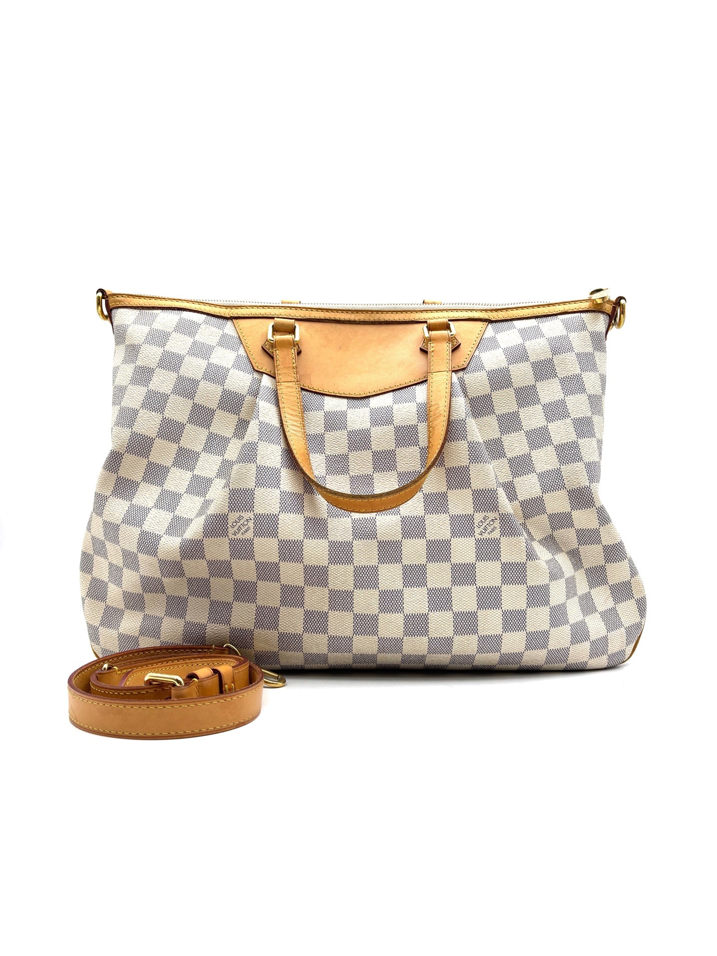 Louis Vuitton - Tote - Coated canvas with Vachetta leather trim - White - (Large)