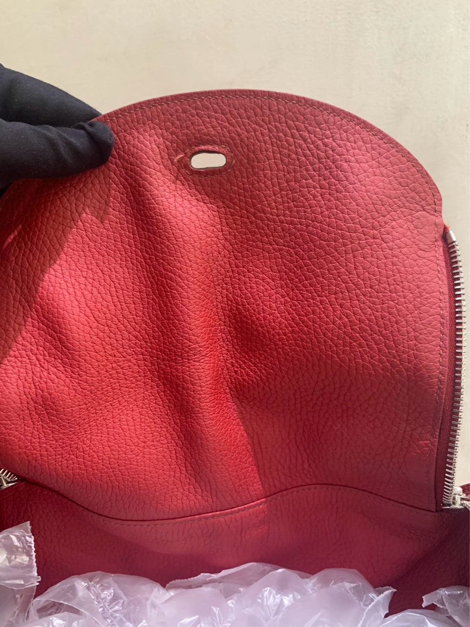 Hermès - Lindy 30 - Taurillon Clemence leather - Red - (medium)
