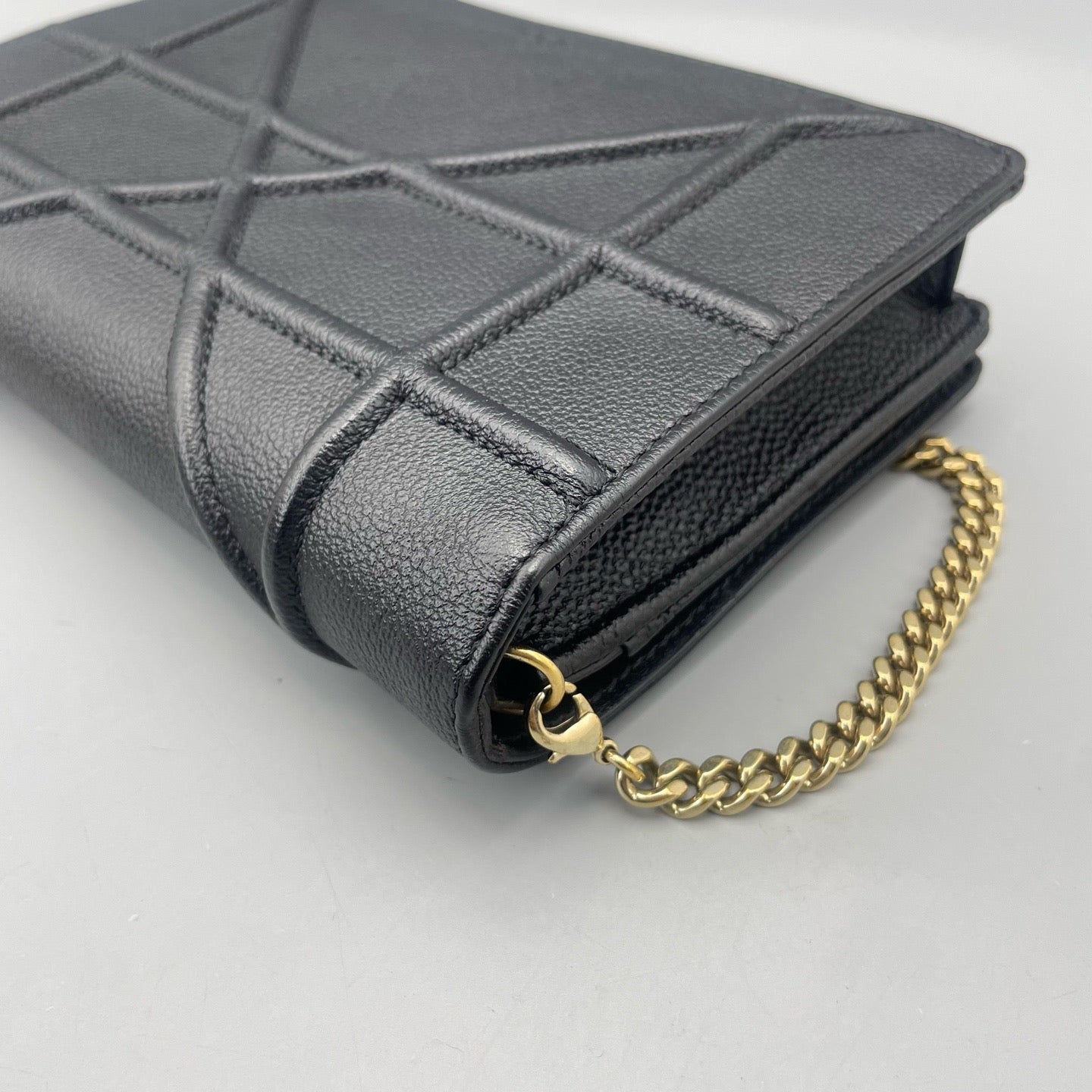 Dior - Diorama Shield WOC - Grained leather - Black - (mini)
