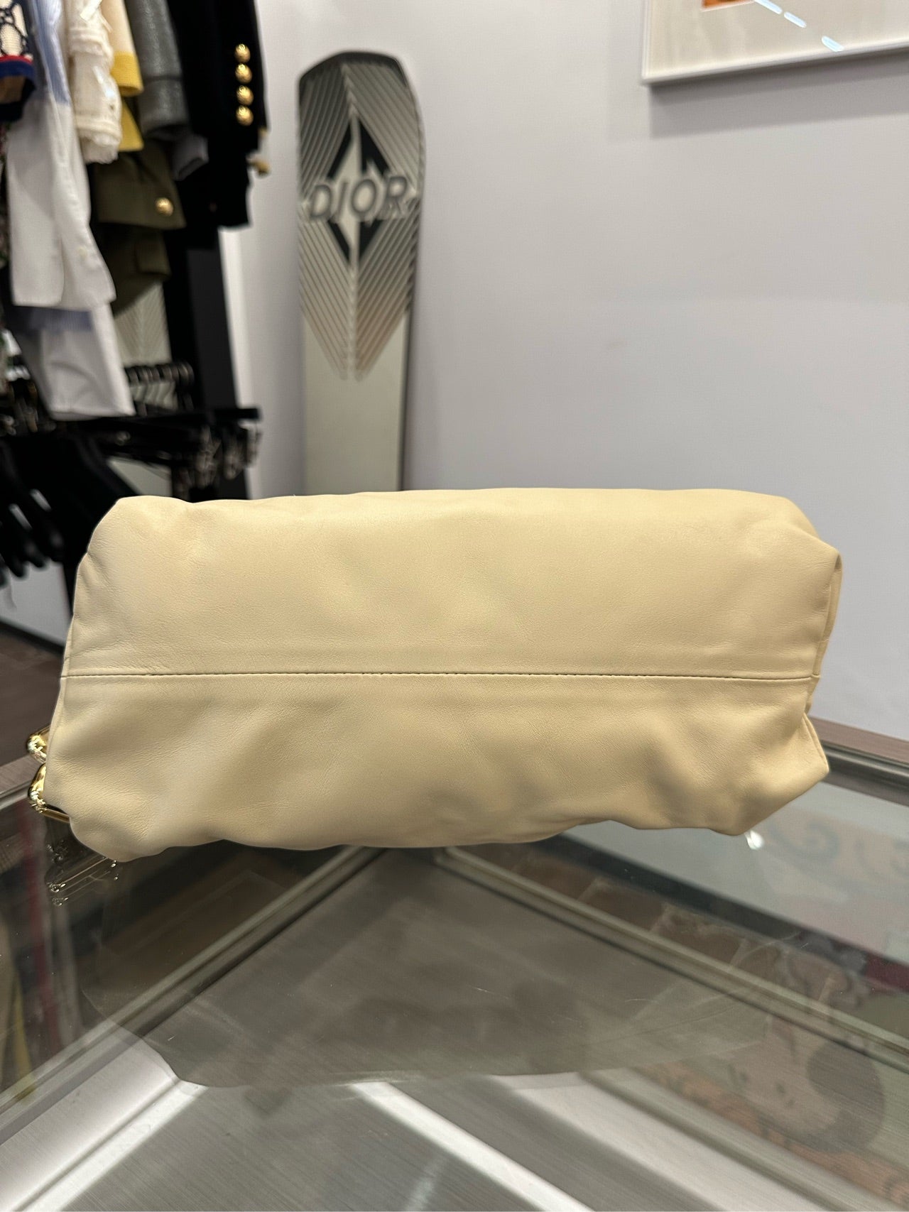 Bottega Veneta - The Chain Pouch - Leather - Beige - (medium)