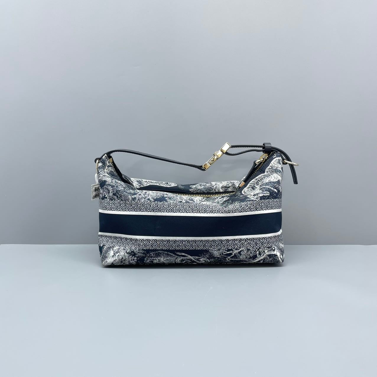 Dior - Dior Animal Kingdom Lunchbox Bag - Canvas with leather trim - Blue - (mini)
