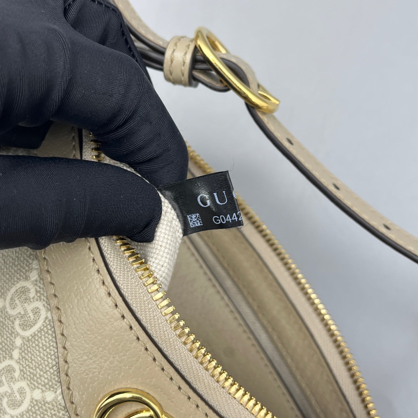Gucci - Ophidia Shoulder Bag - GG Supreme canvas with leather trim - Beige - (mini)