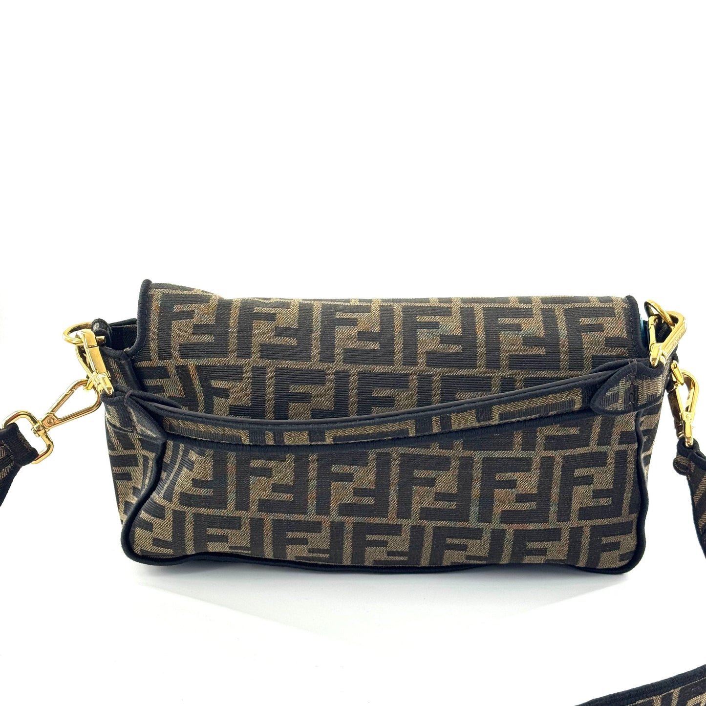 Fendi - Baguette - Zucca canvas with leather trim - Brown - (medium)