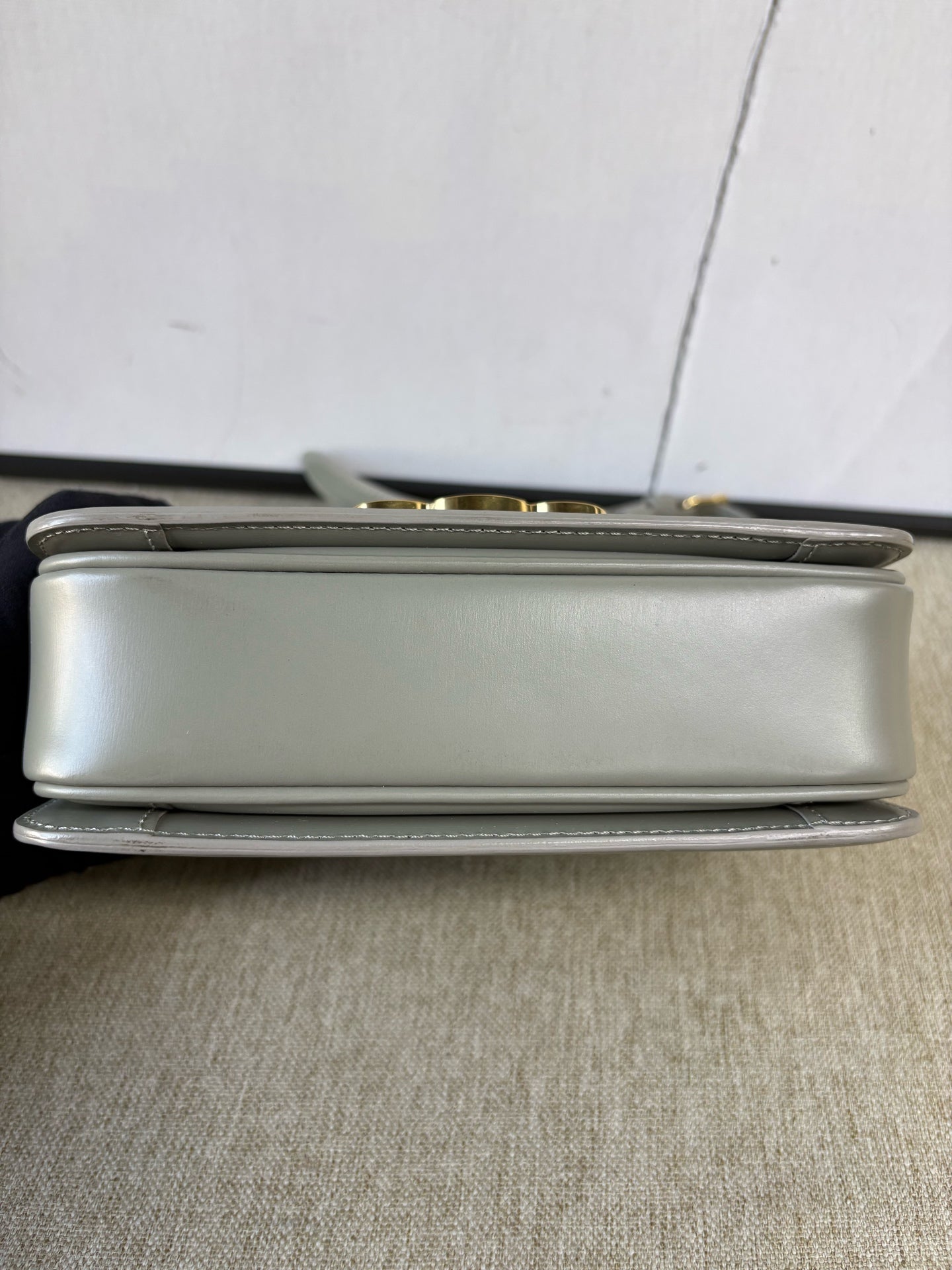 Celine - Teen Triomphe Box Bag - Calfskin leather - Green - (mini)