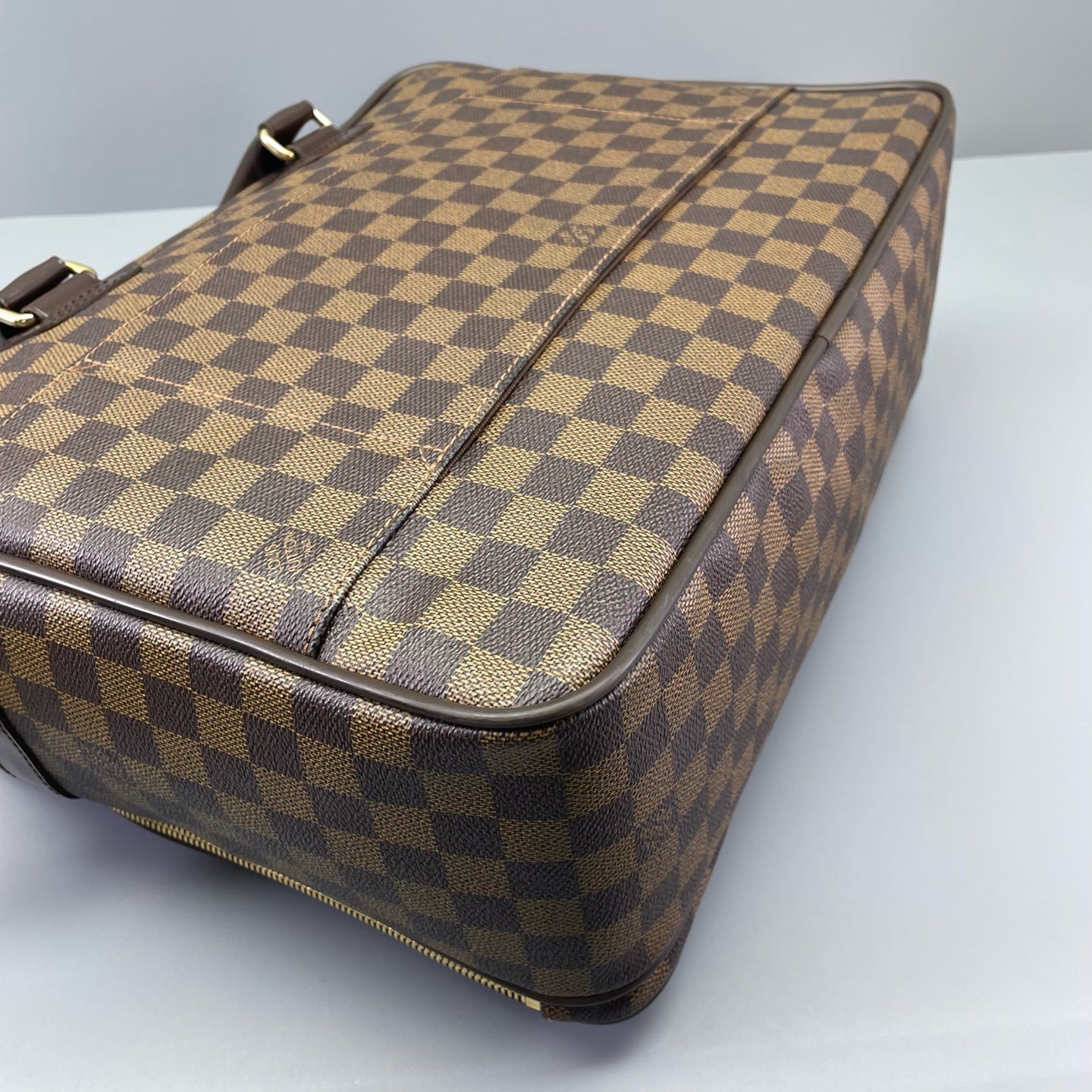 Louis Vuitton - Double-Layer Briefcase - Damier Ebene coated canvas with leather trim - Brown - (Medium)