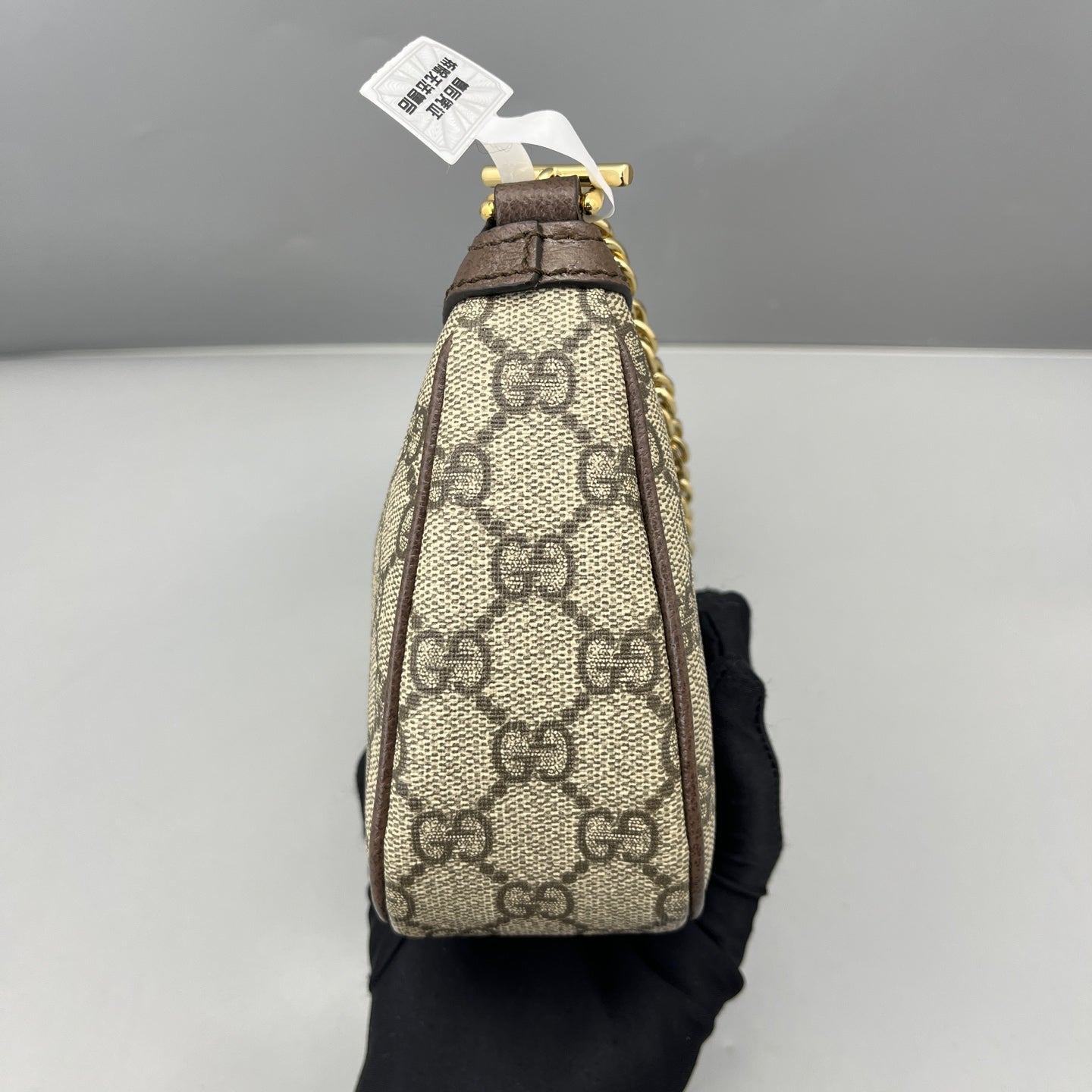 Gucci - Ophidia GG Mini Shoulder Bag - GG Supreme canvas with leather trim - Brown - (mini)