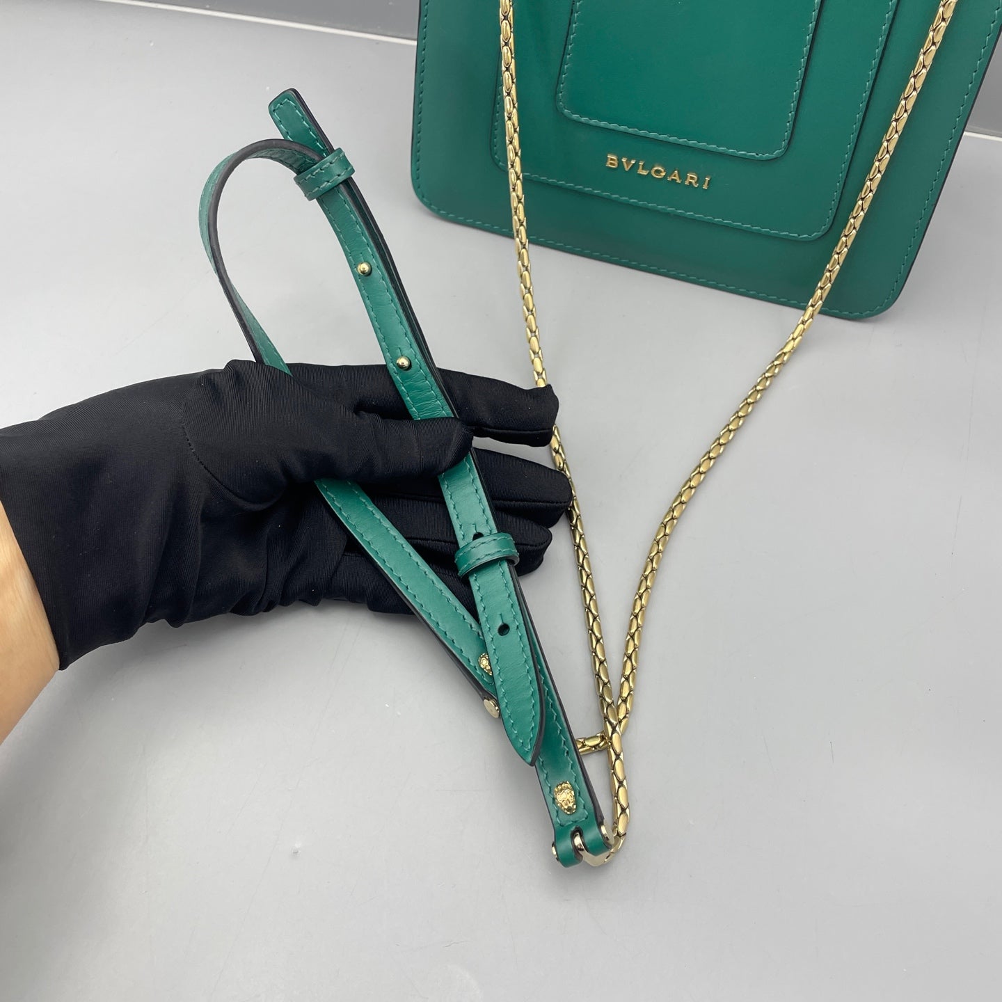 Bvlgari - Serpenti Forever Accordion Bag - Leather - Green - (small)