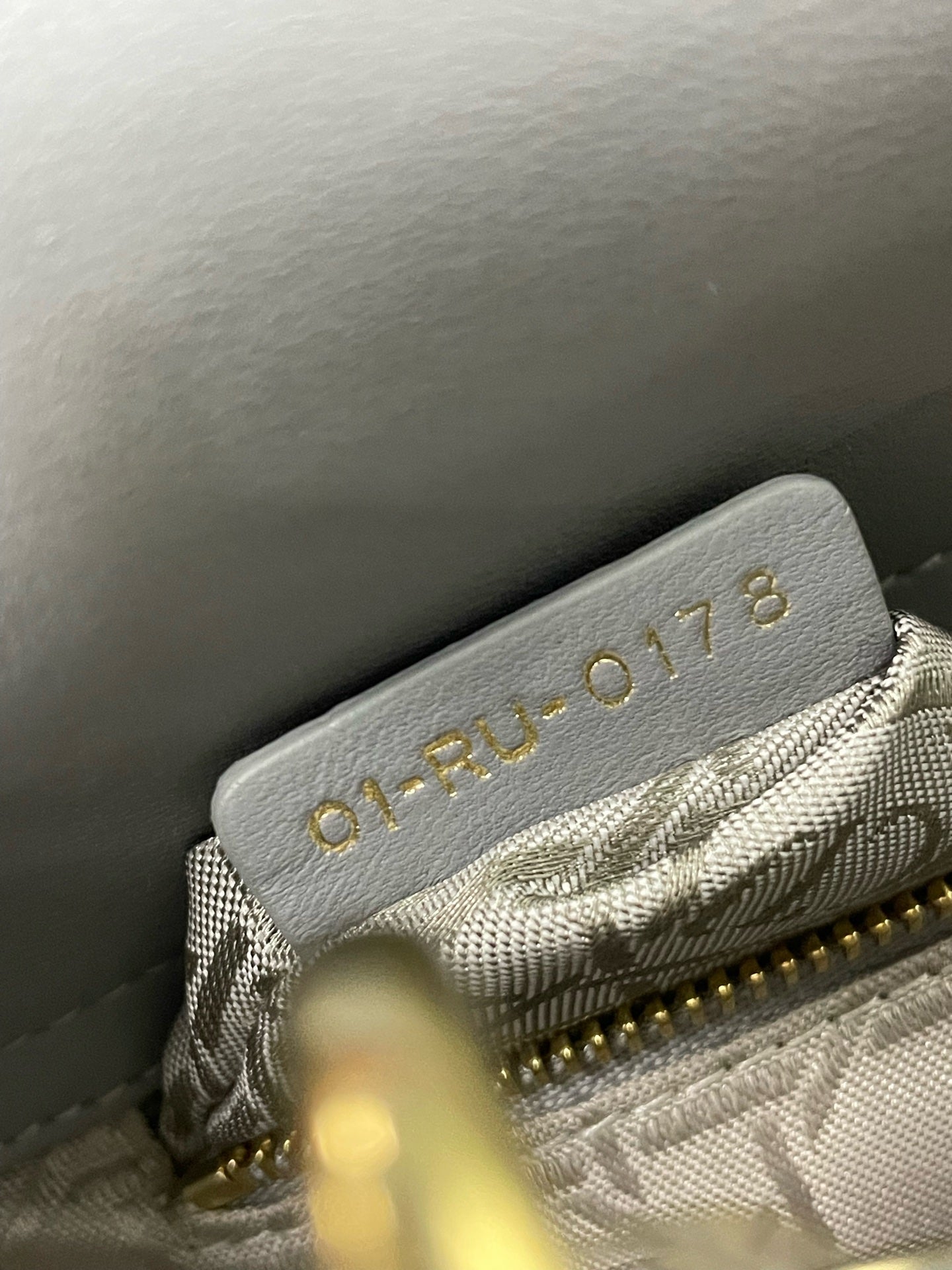 Dior - Lady Dior Mini - Lambskin leather - Grey - (Small)