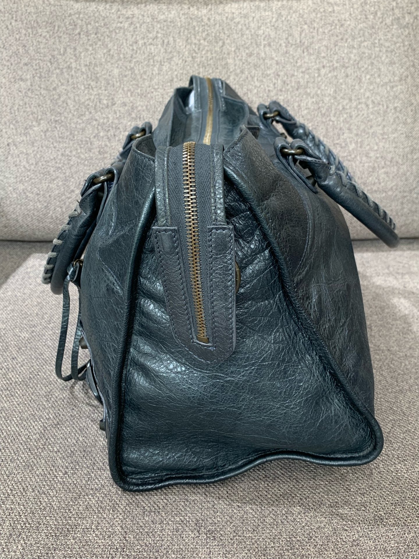 Balenciaga - City - Leather - Grey - (large)