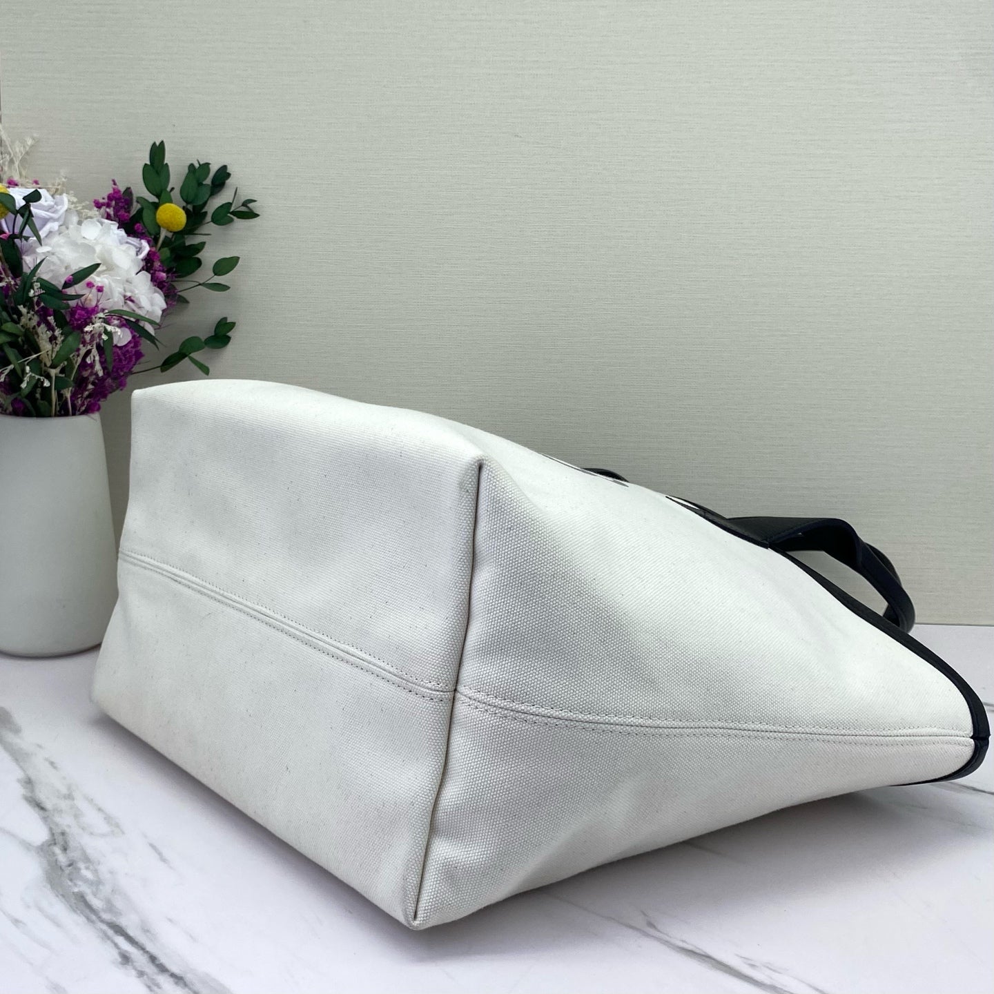 Balenciaga - Jumbo Logo Tote - Cotton - White - (Large)