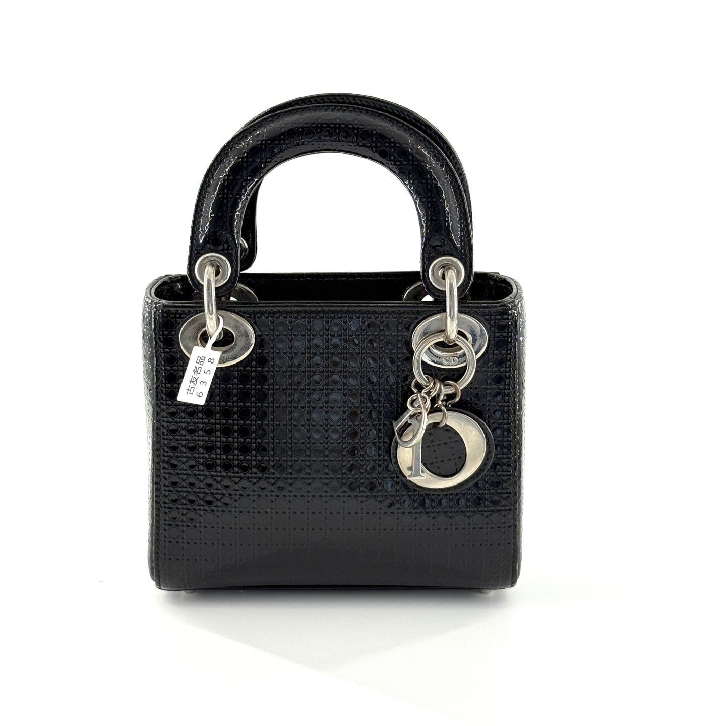 Dior - Lady Dior Mini - Patent leather - Black - (mini)