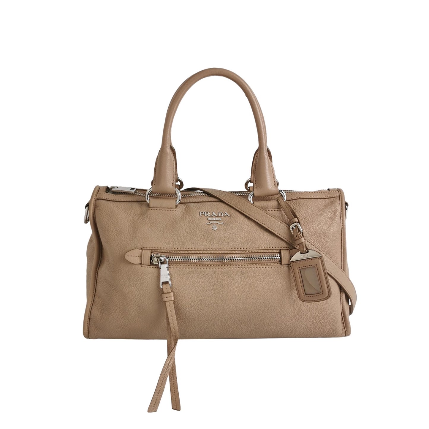 Prada - Vitello Daino Satchel - Pebbled leather - Pink - (medium)
