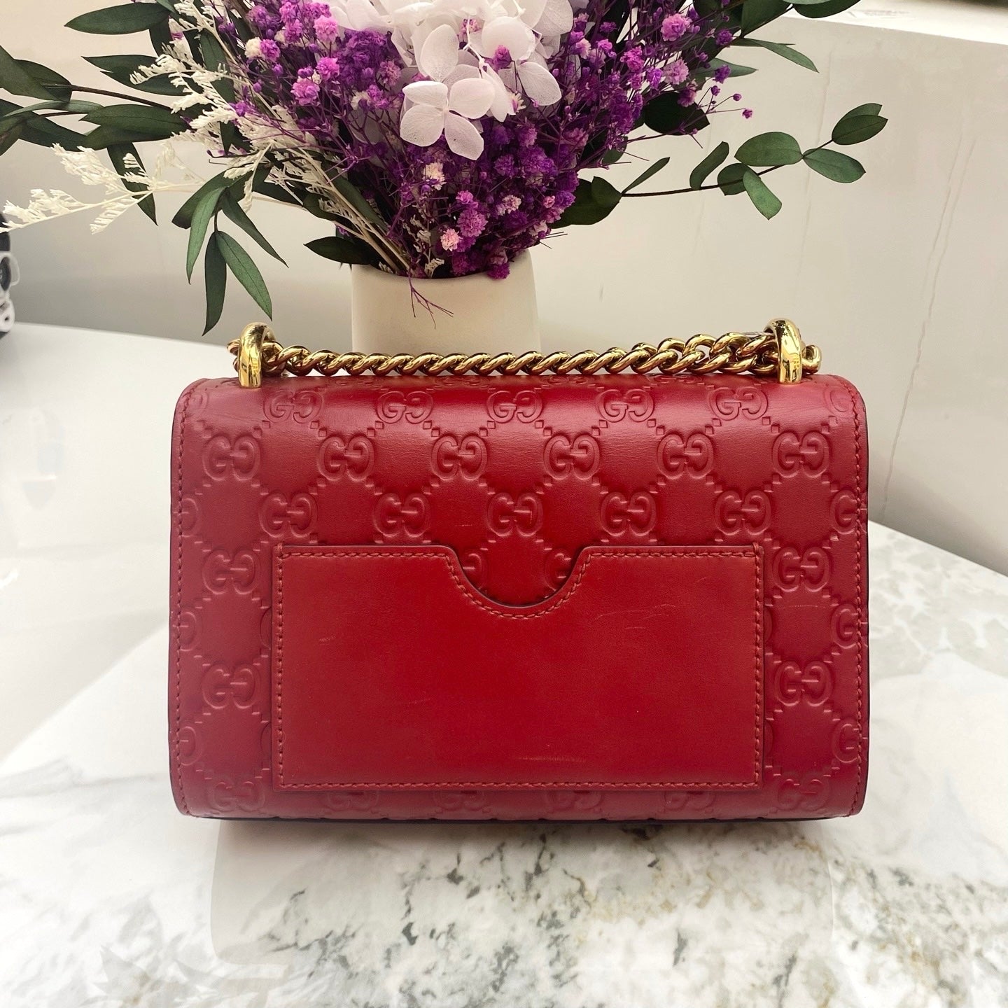 Gucci - Padlock - Leather - Red - (mini)