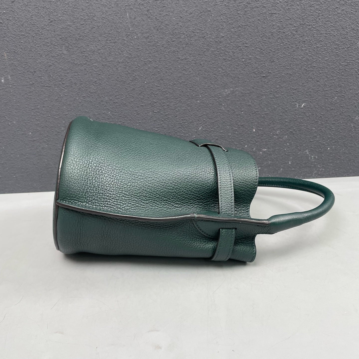 Celine - Big Bag Bucket Nano - Leather - Dark Green - (mini)
