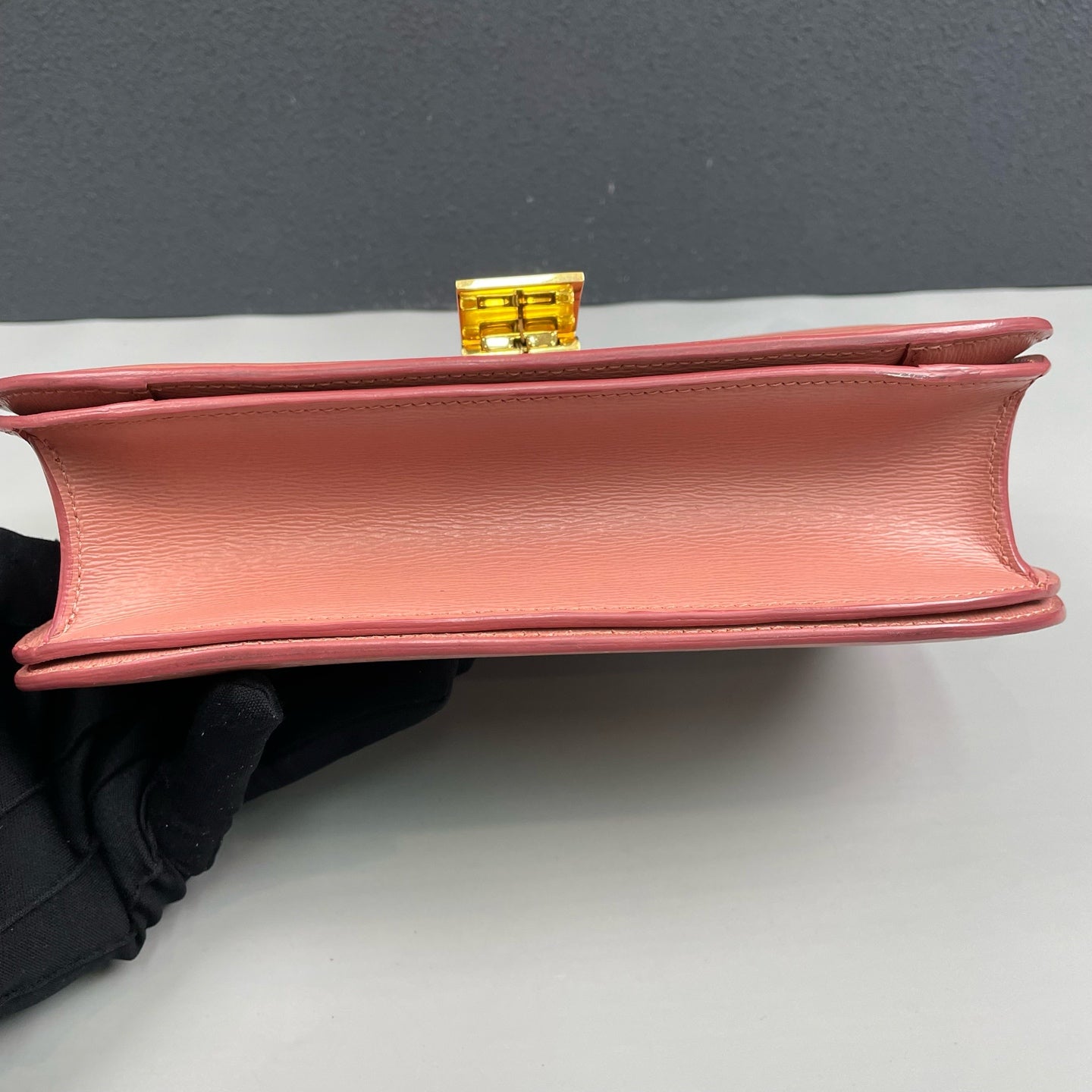 Celine - Medium Box Bag - Grained calfskin leather - Pink - (medium)