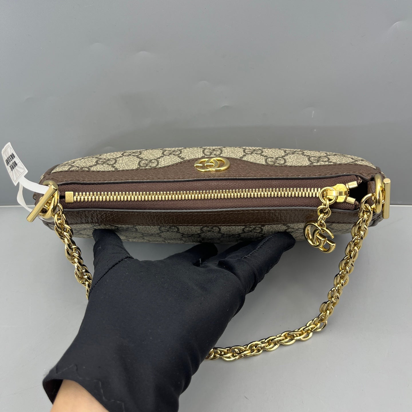 Gucci - Ophidia GG Mini Shoulder Bag - GG Supreme canvas with leather trim - Brown - (mini)