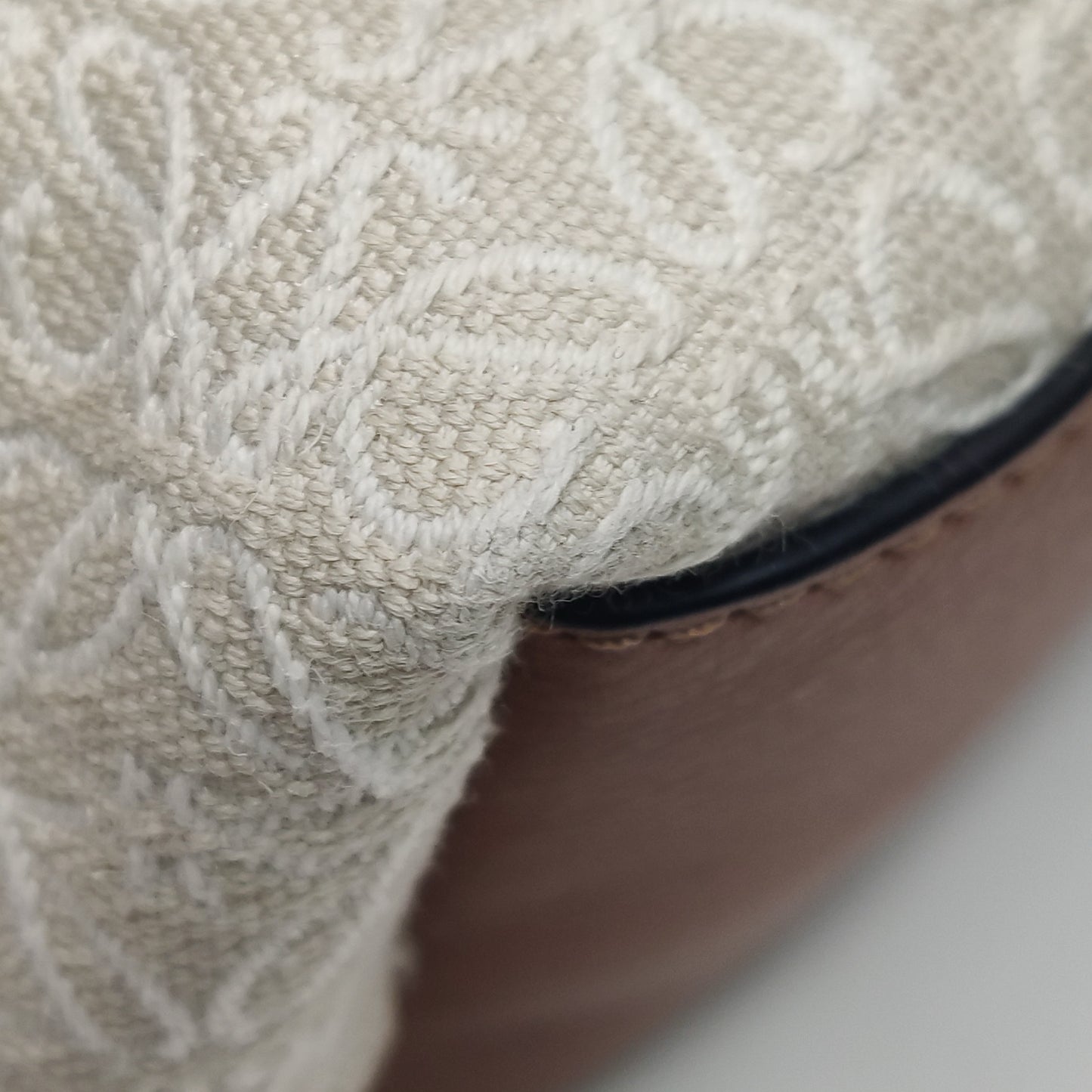 Loewe - Mini Cubi Bag - Cloth and Leather - Beige and Brown - (mini)