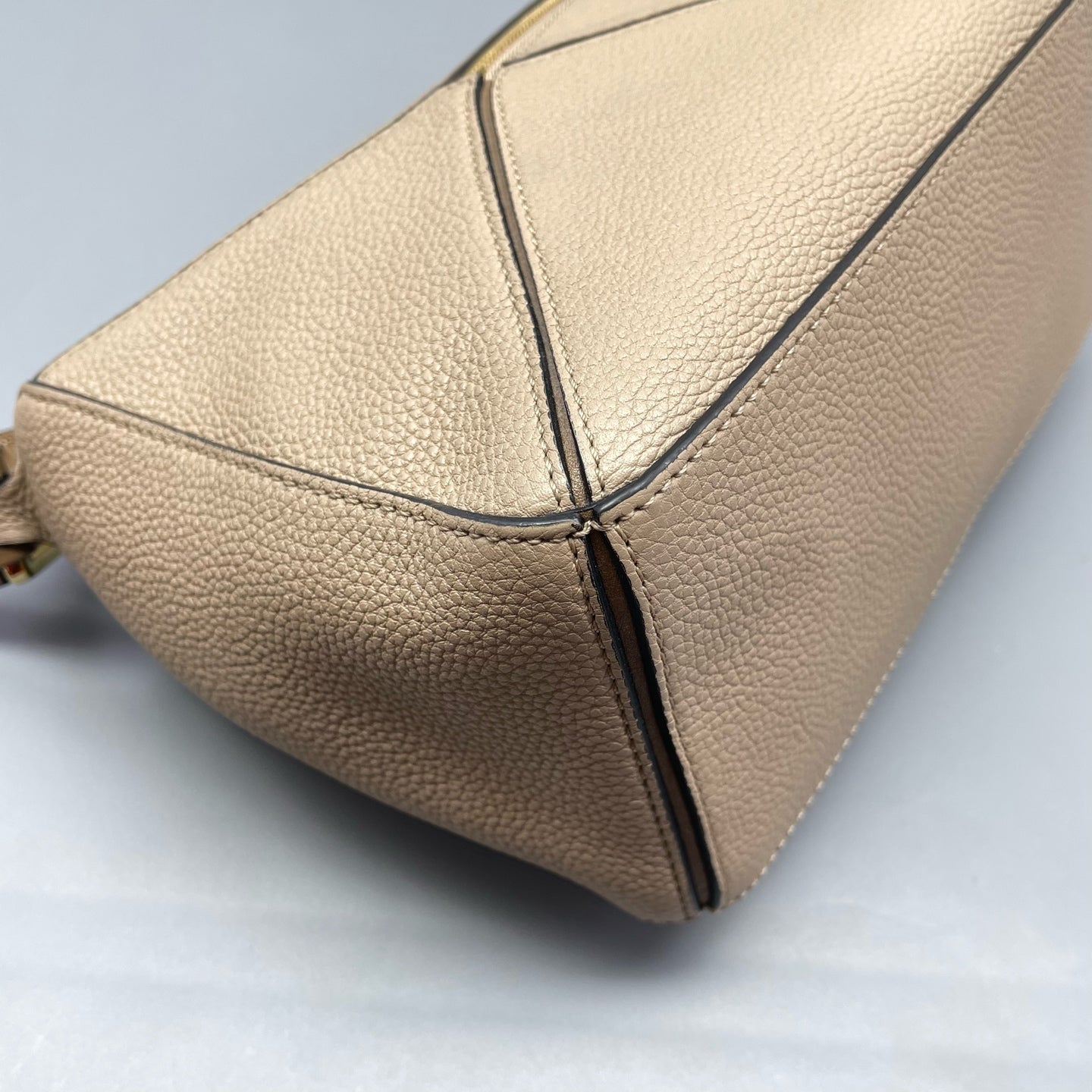Loewe - Puzzle Bag Small - Grained calfskin leather - Beige - (Small)