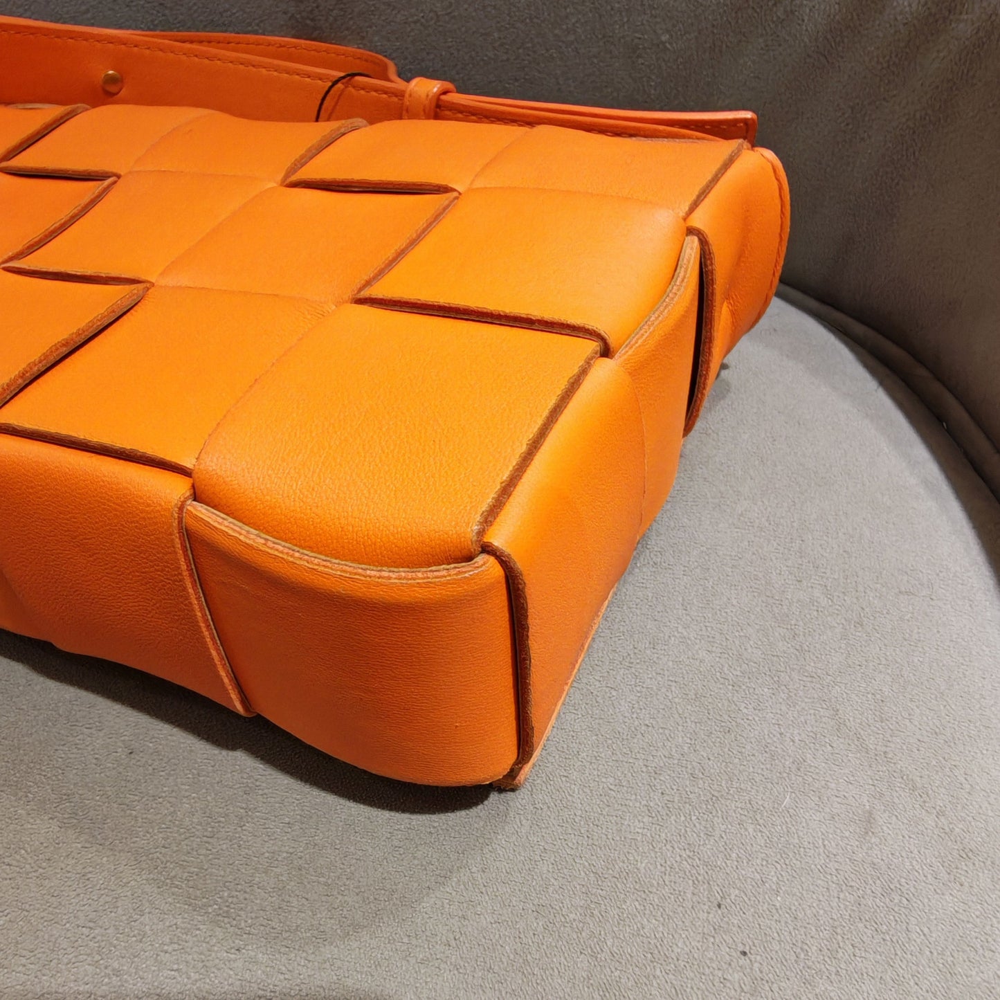 Bottega Veneta - Cassette - Lambskin leather - Orange - (small)