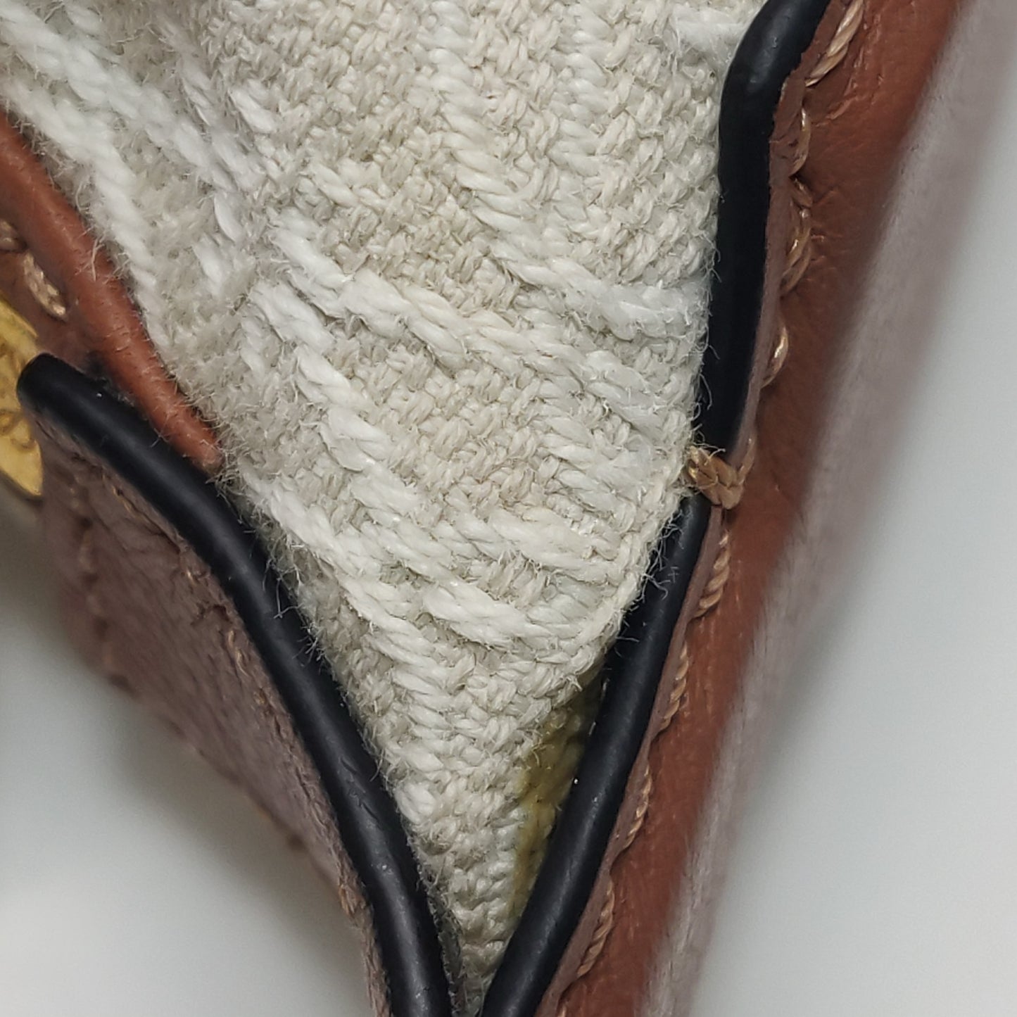 Loewe - Mini Cubi Bag - Cloth and Leather - Beige and Brown - (mini)