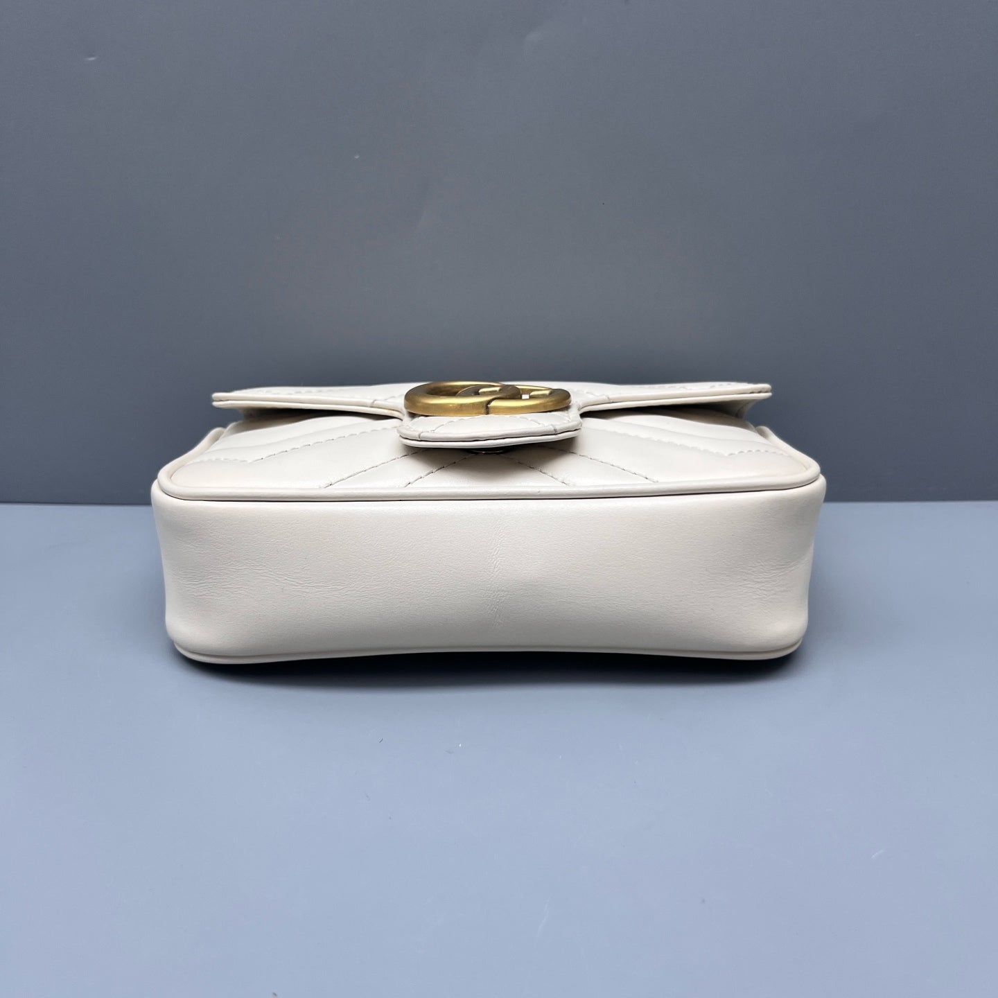 Gucci - GG Marmont Mini Chain Bag - Matelassé leather - White - (mini)